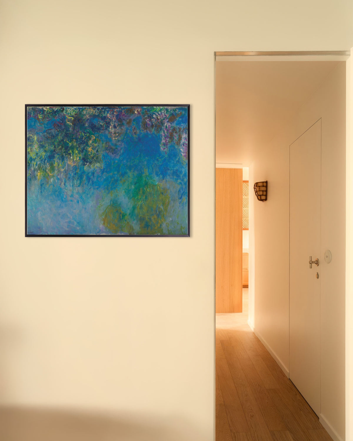 Affiche Glycines (vers 1925) de Claude Monet, avec un cadre en métal