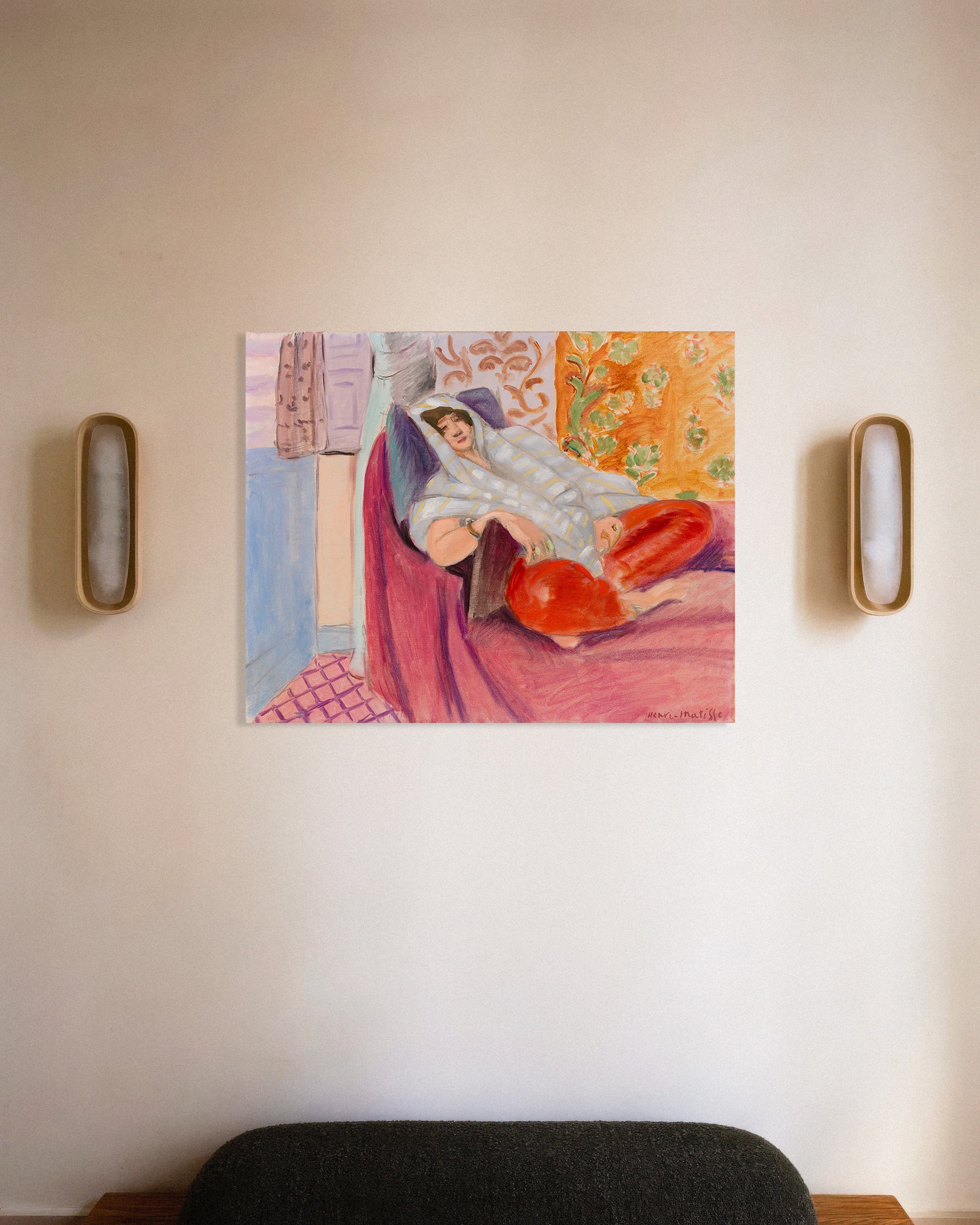 Poster of Woman reclining (1921) by Henri Matisse