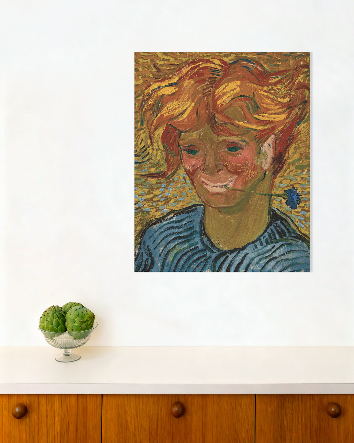Poster de Jeune homme au bleuet (1890) de Vincent van Gogh