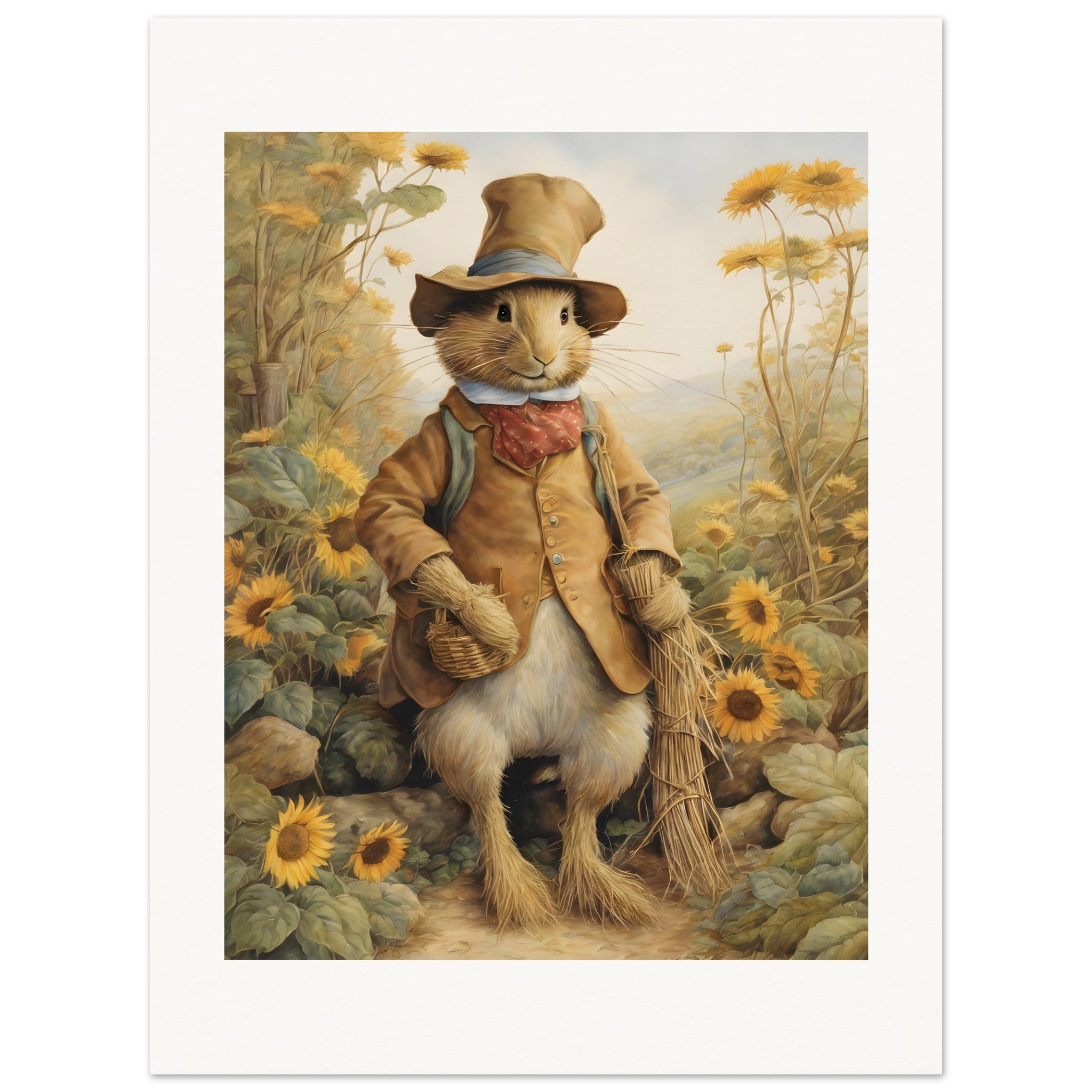 Contes charmants, délicates aquarelles britanniques, Épouvantail - Affiche