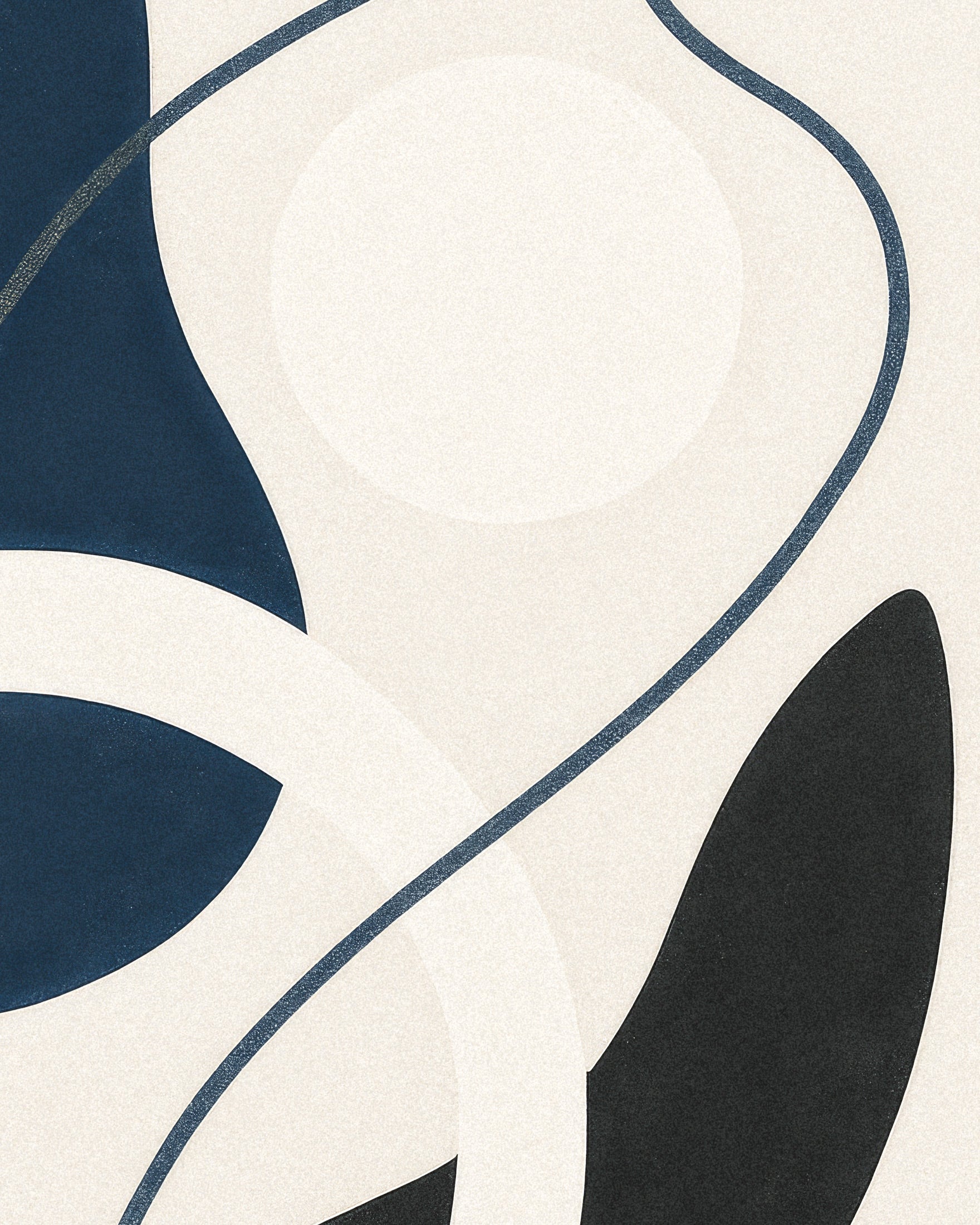 Inflexions 04 – Affiche abstraite avec courbes et contrastes