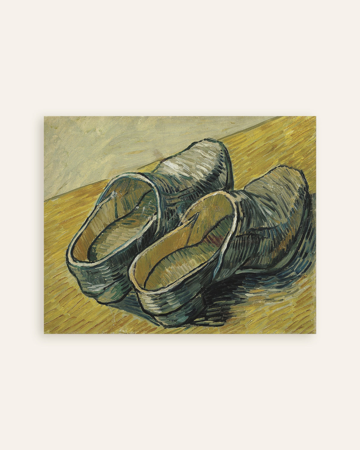 Poster Une paire de sabots en cuir (1888) de Vincent van Gogh, vignette