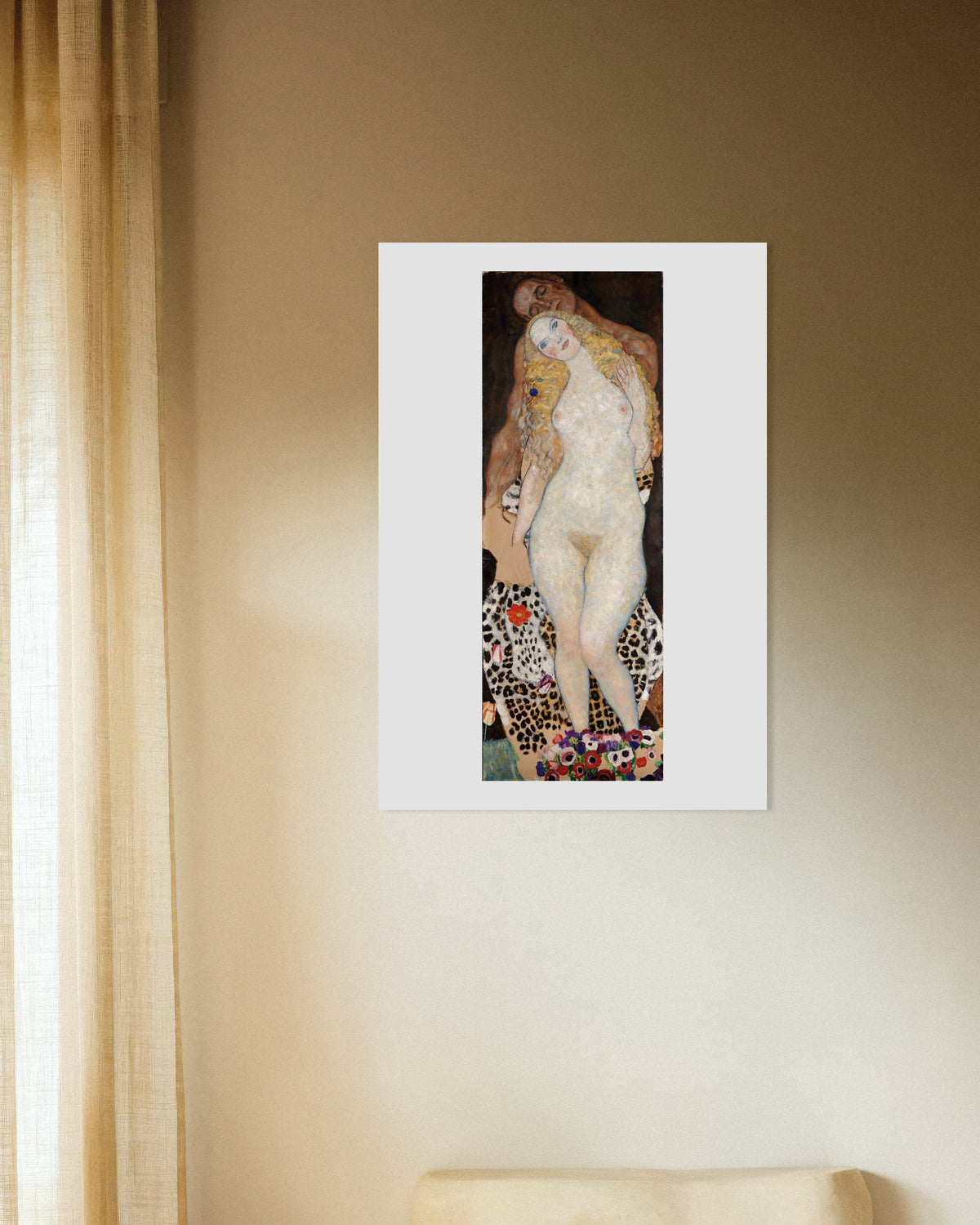 Affiche Adam et Ève (1917–1918) de Gustav Klimt