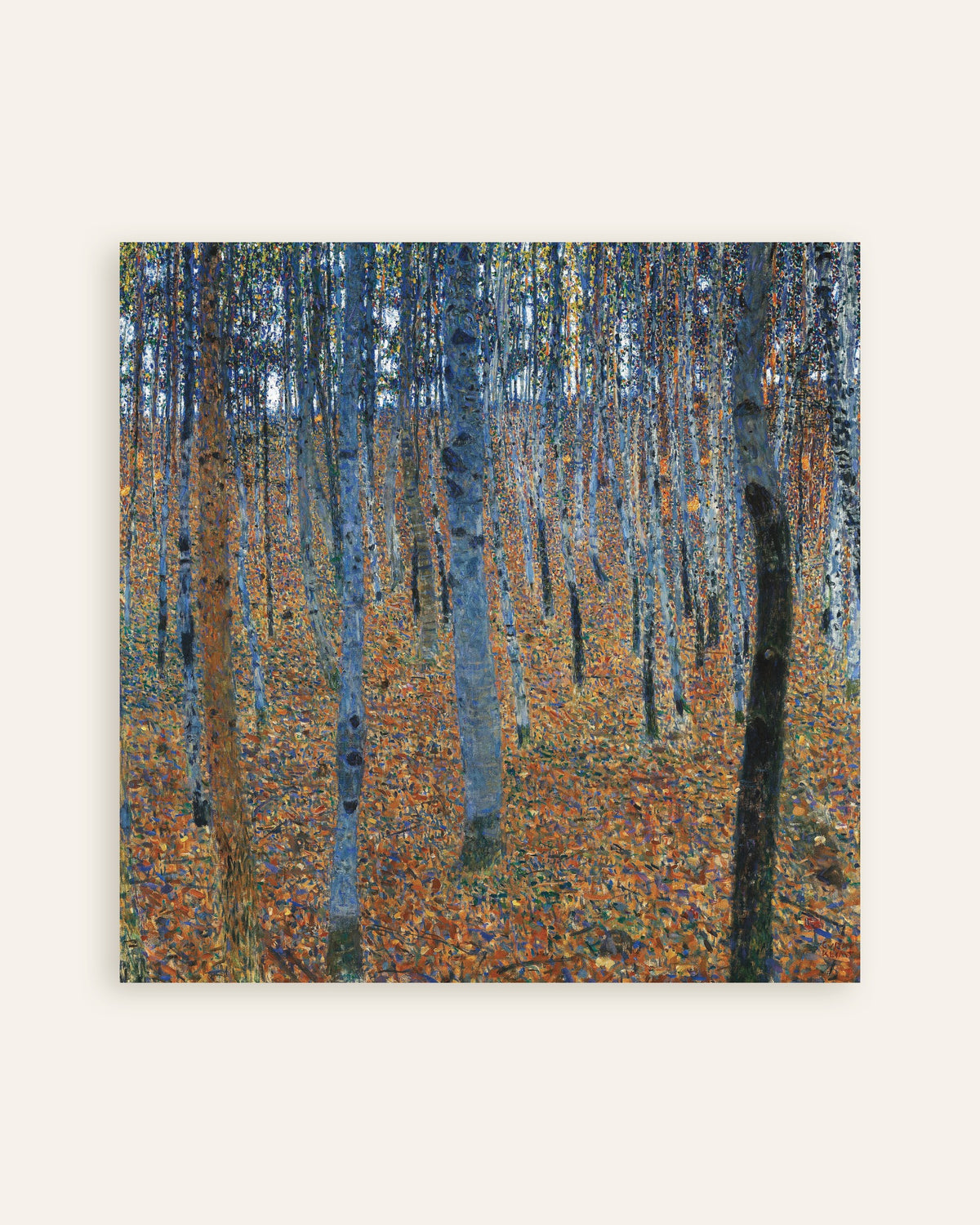 Affiche Forêt de hêtres I (1902) de Gustav Klimt, miniature