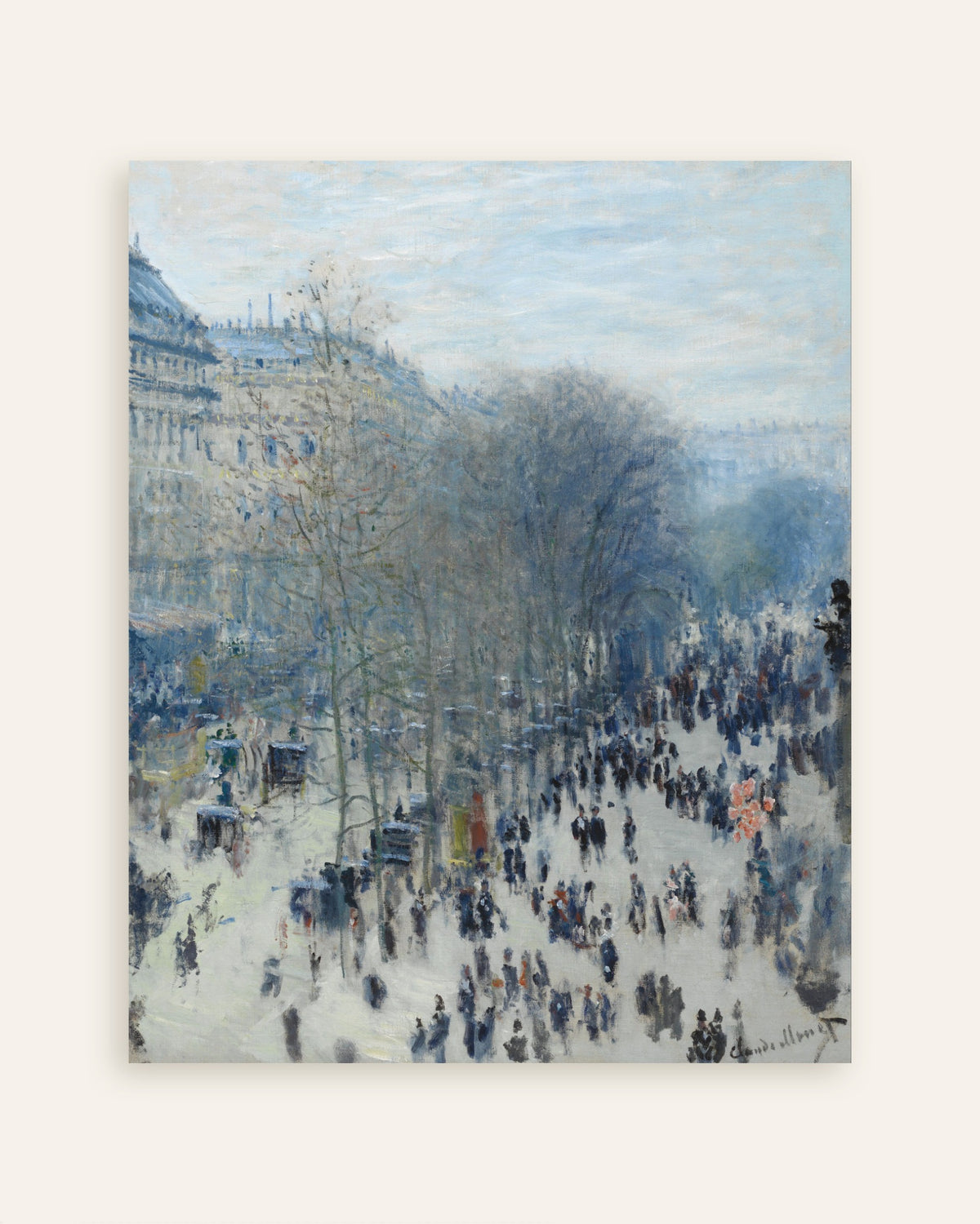 Affiche Le Boulevard des Capucines (1873–1874) de Claude Monet, miniature