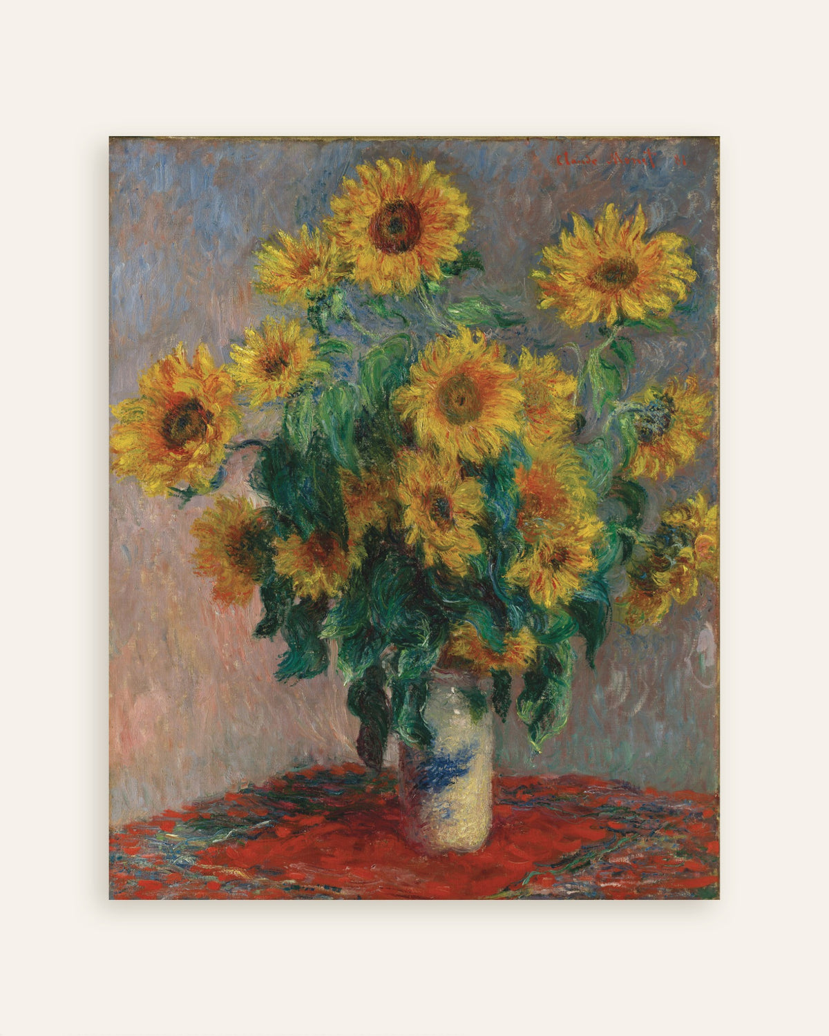 Affiche Bouquet de soleils (1881) de Claude Monet, miniature
