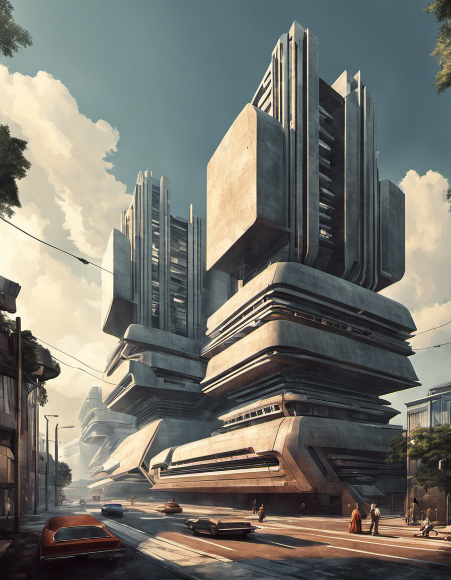 Retro future, Architecture brutaliste - Affiche