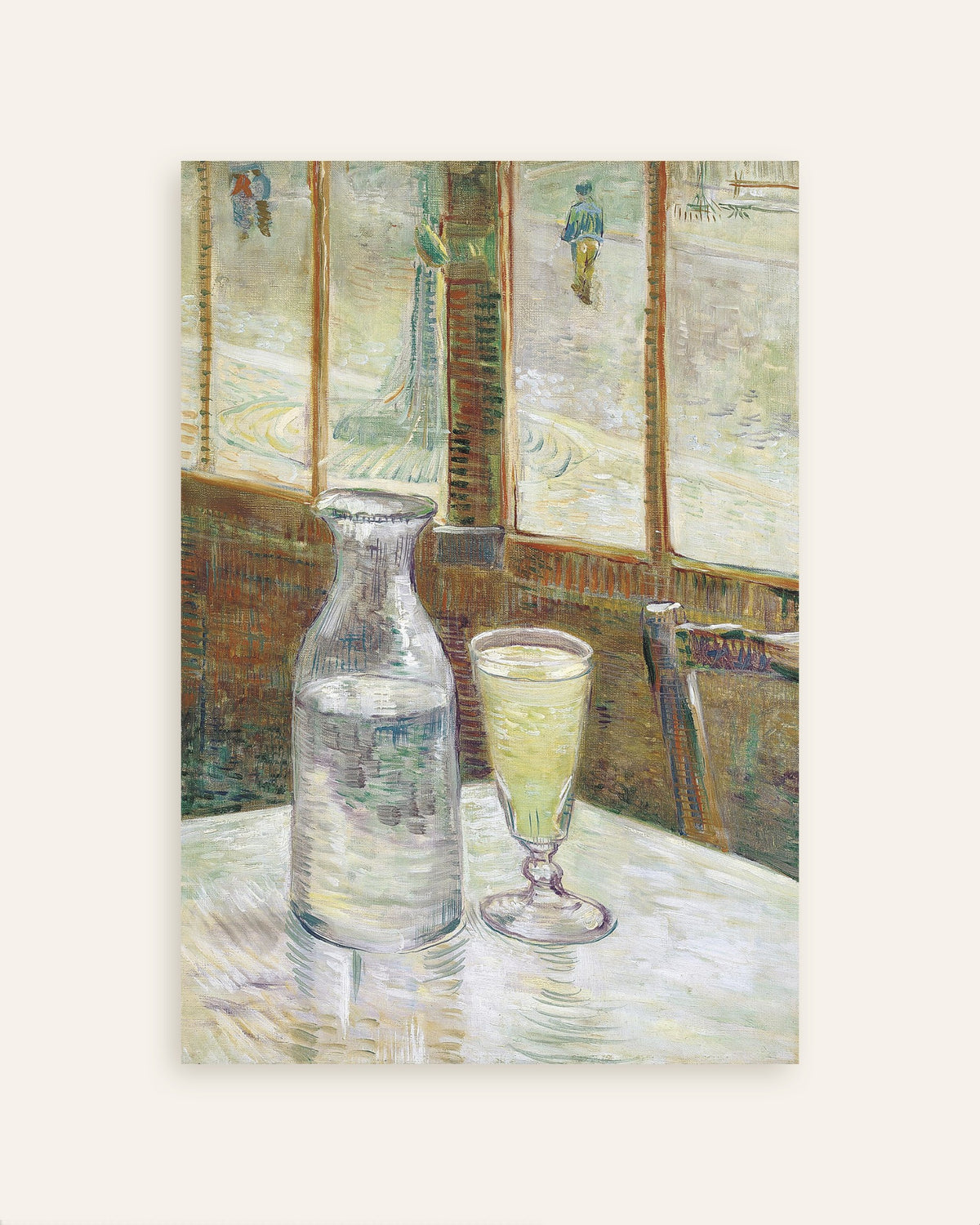Poster of Café Table with Absinthe (1887) by Vincent van Gogh, thumbnail