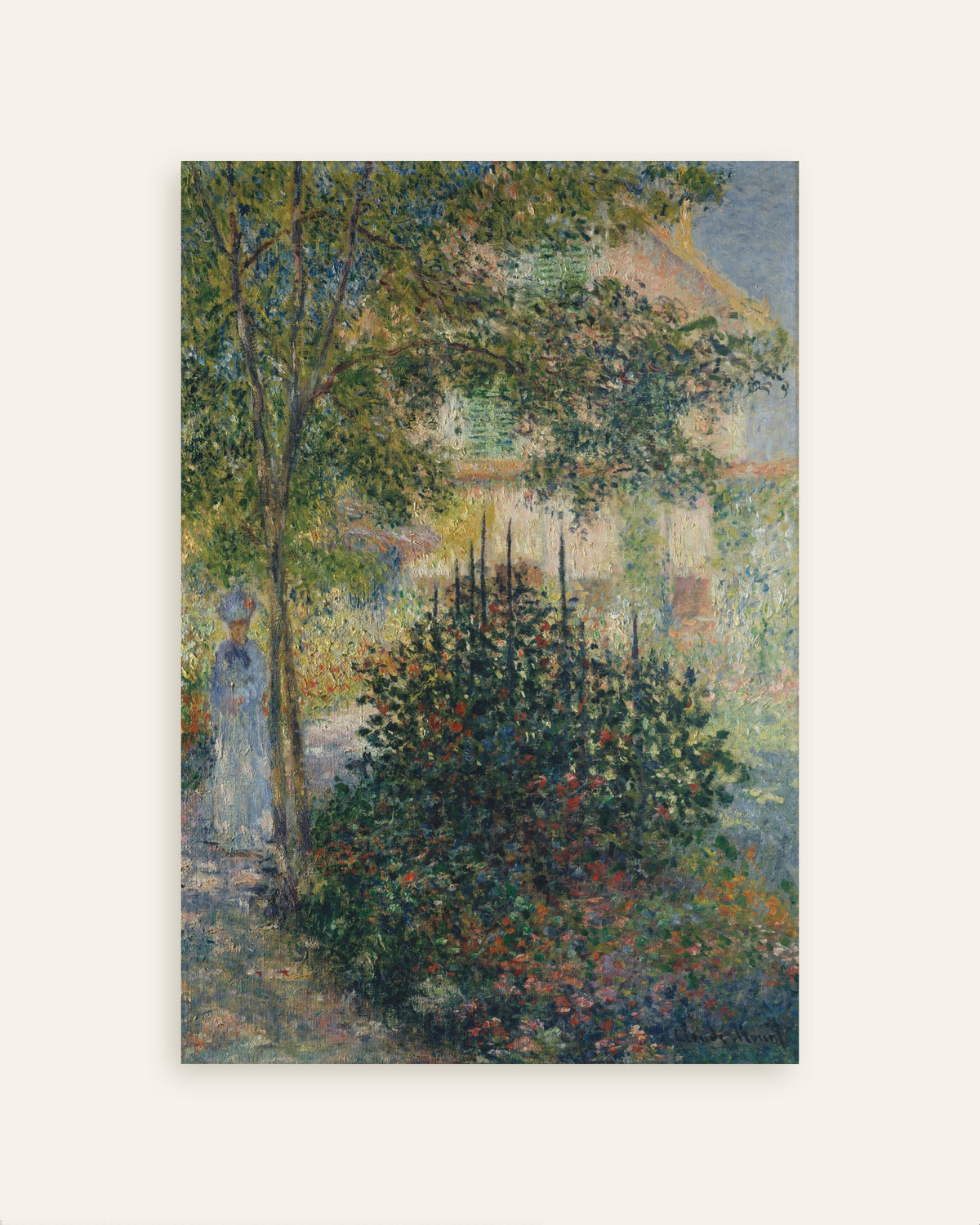 Affiche Camille Monet au jardin d'Argenteuil (1876) de Claude Monet, miniature