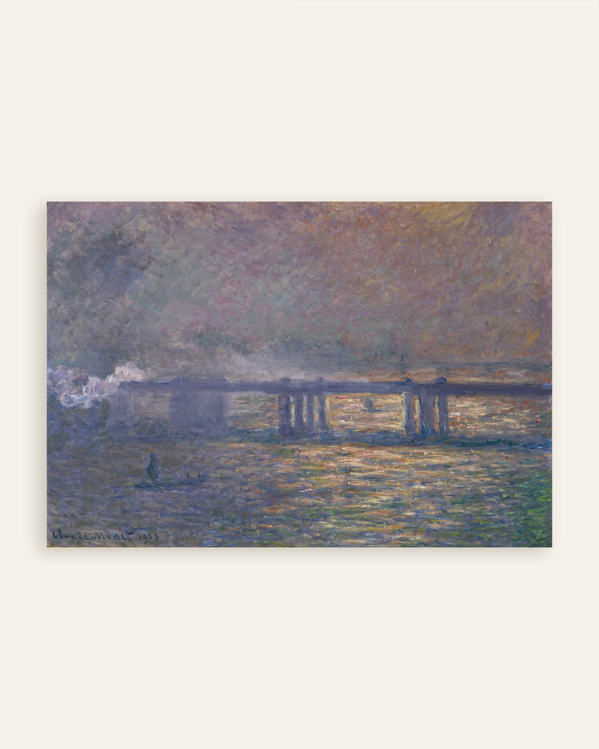 Affiche Charing Cross Bridge (1903) de Claude Monet, miniature