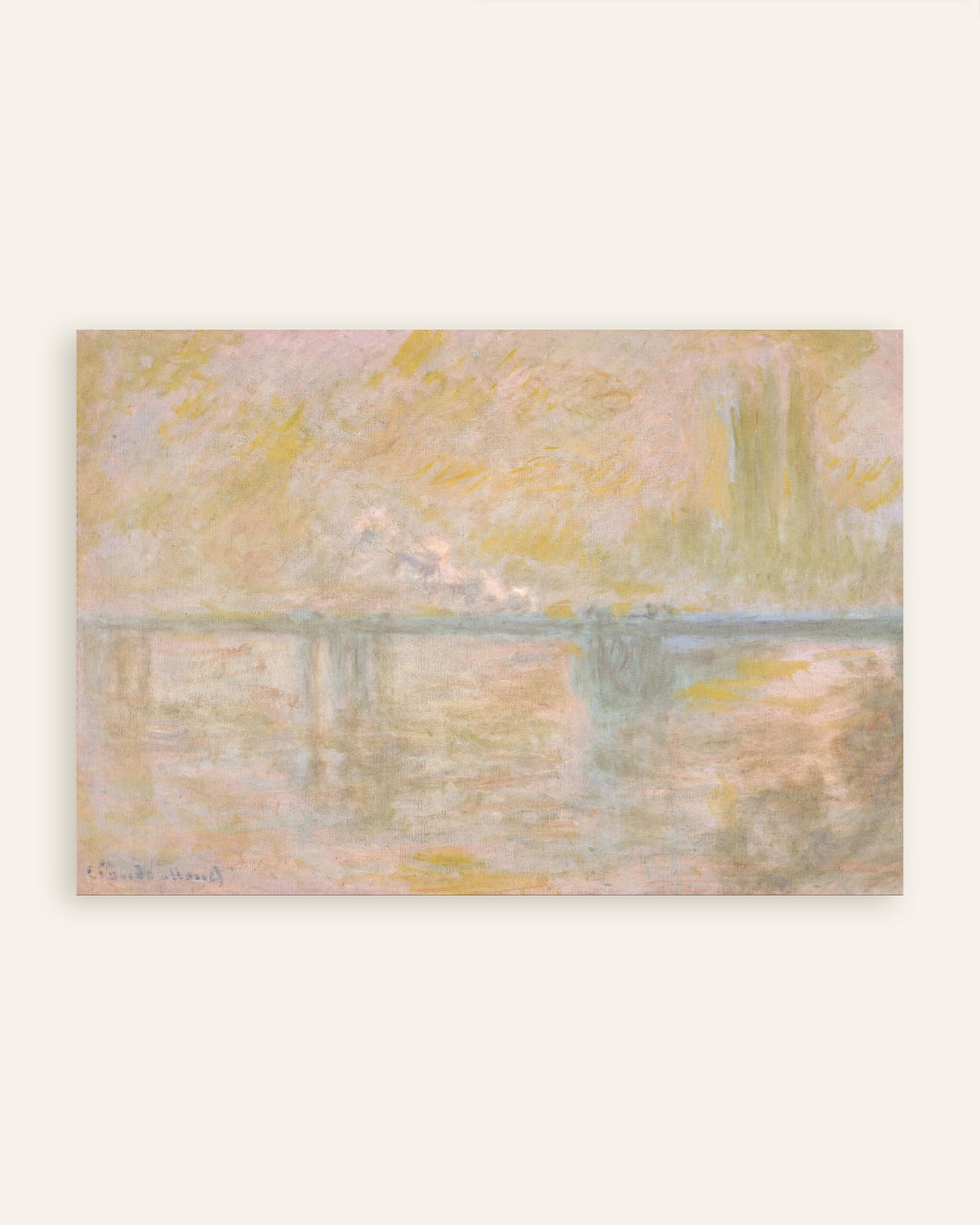 Affiche Charing Cross Bridge, Londres (vers 1902) de Claude Monet, miniature
