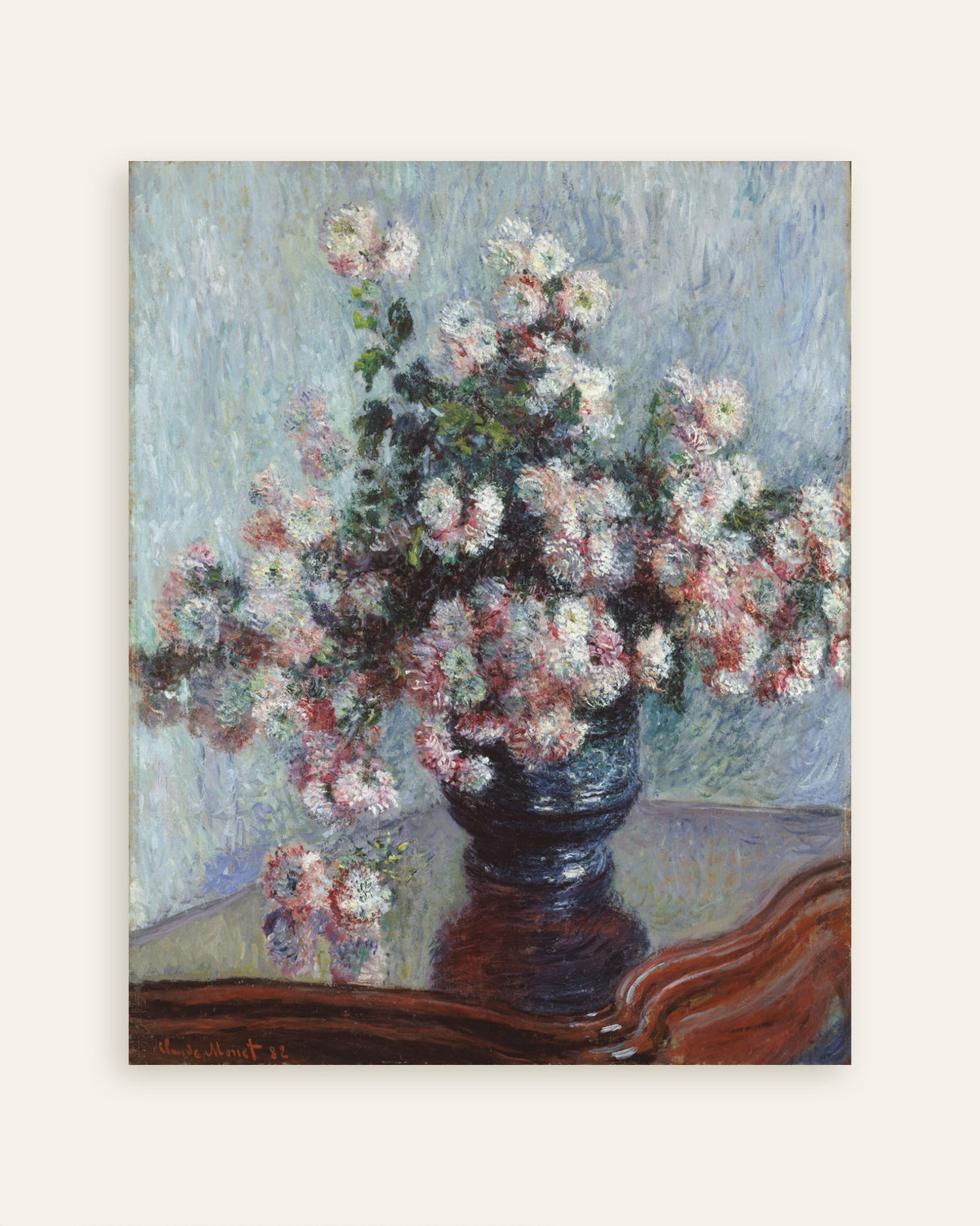 Affiche Chrysanthèmes (1882) de Claude Monet, miniature