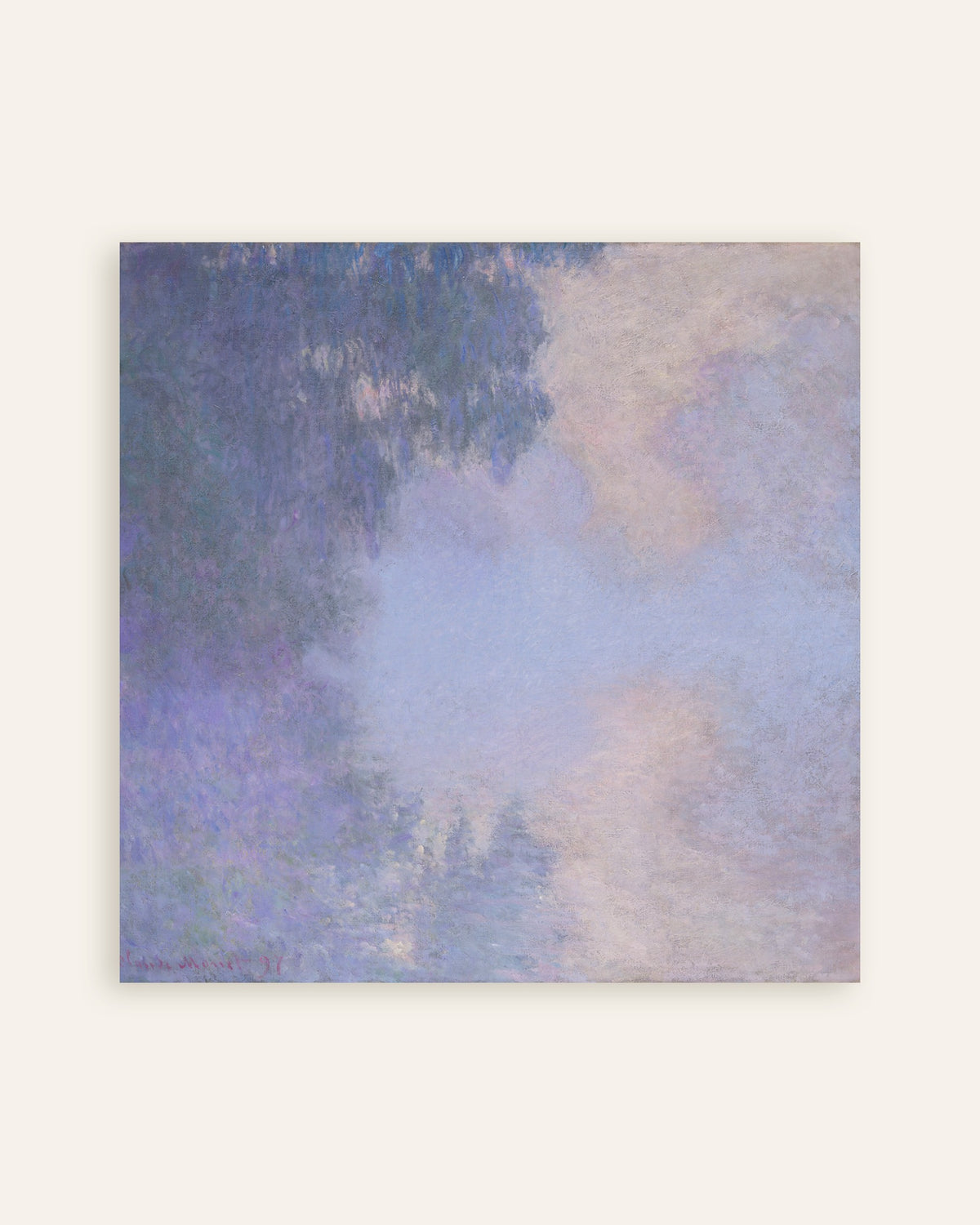 Affiche Bras de Seine près de Giverny, brume (1897) de Claude Monet, miniature