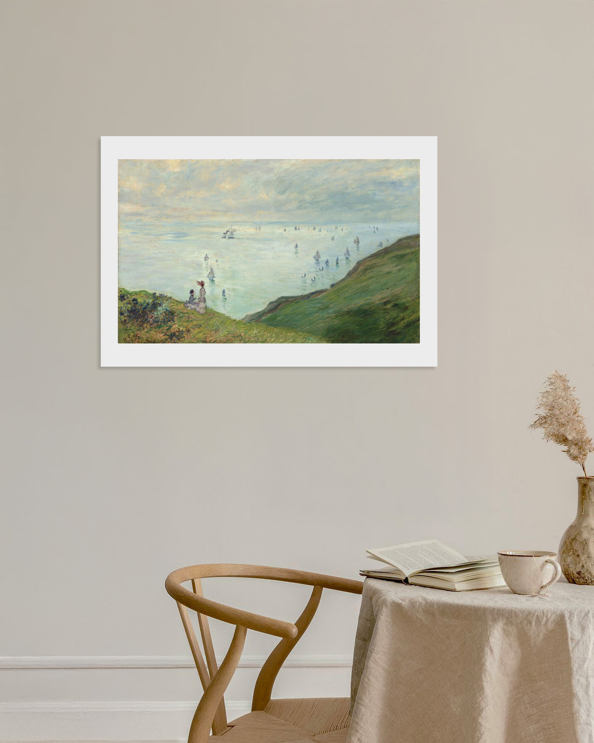 Affiche Falaises à Pourville (1882) de Claude Monet