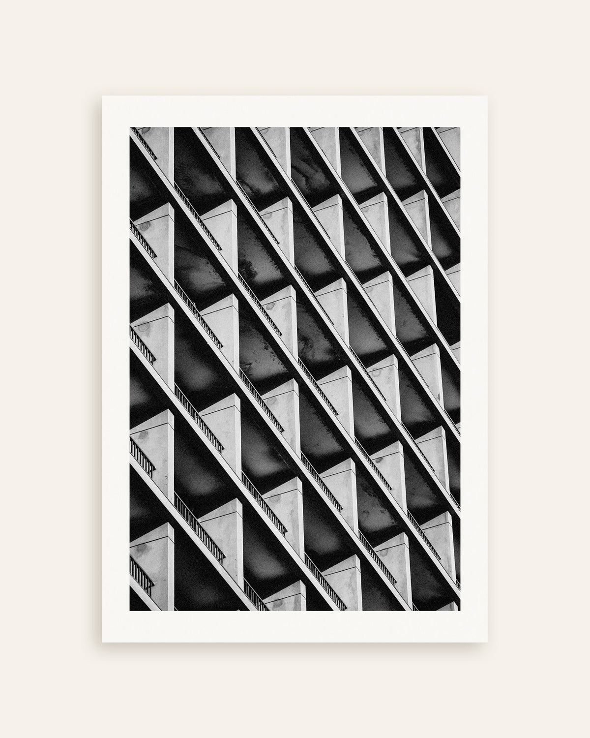 Affiche « Rythme diagonal des balcons », vignette