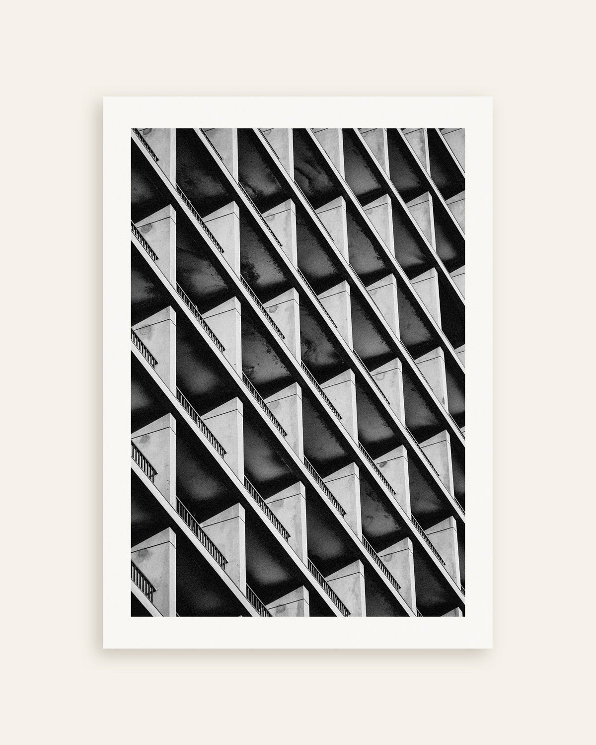 Affiche « Rythme diagonal des balcons », vignette