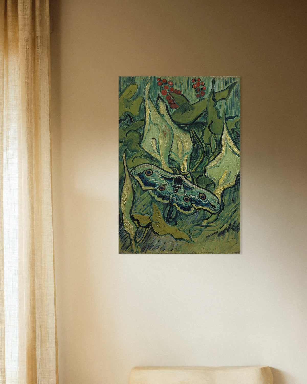 Poster de Le Papillon de nuit empereur (1889), de Vincent van Gogh