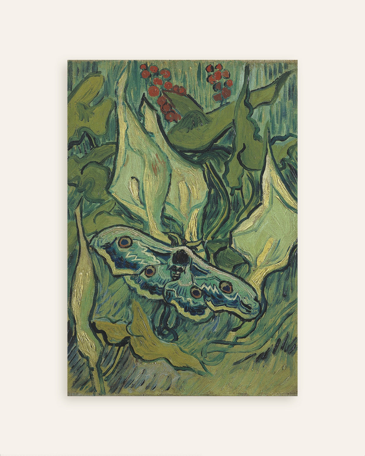Poster de Le Papillon de nuit empereur (1889), de Vincent van Gogh, en miniature