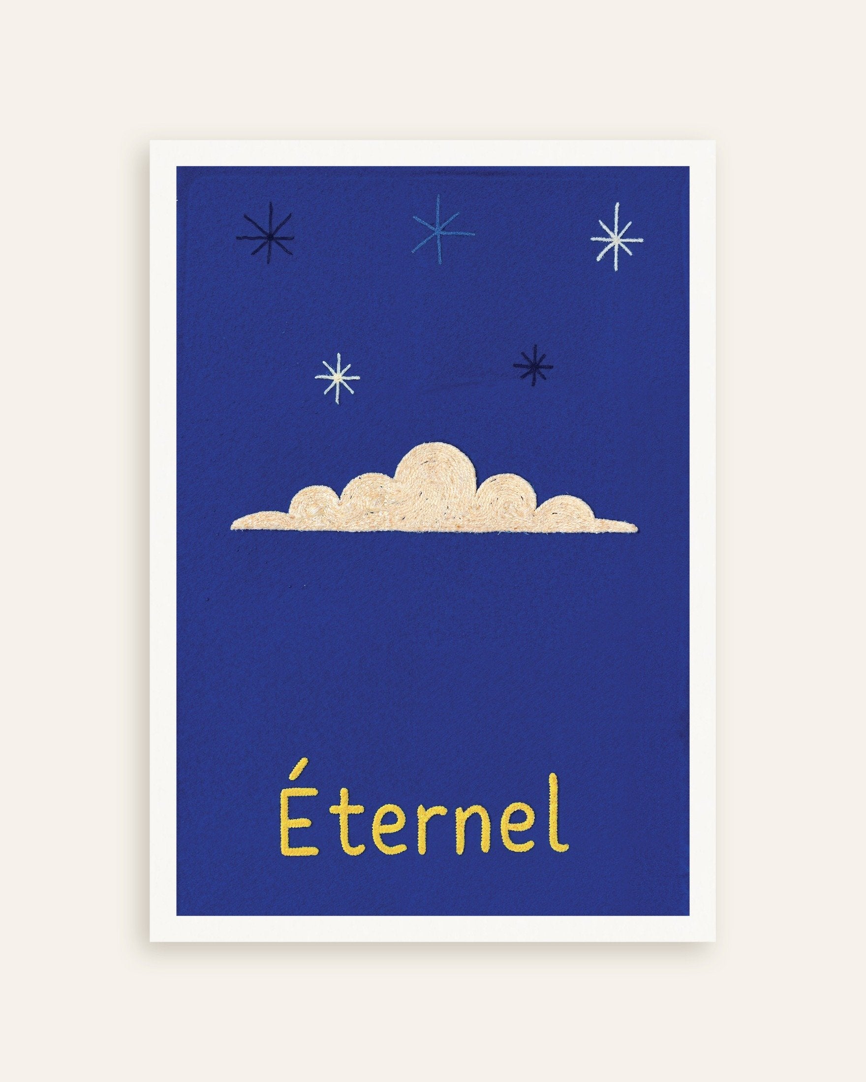 Poster of Éternel Night Sky - Typographic Art Print, thumbnail