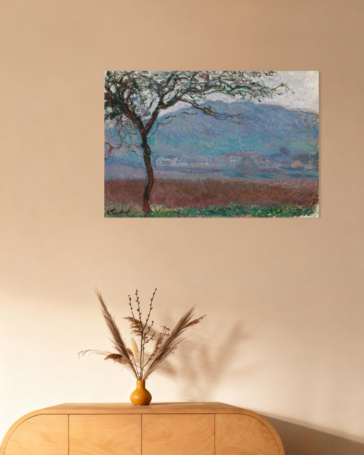 Affiche Champ à Giverny (1887) de Claude Monet