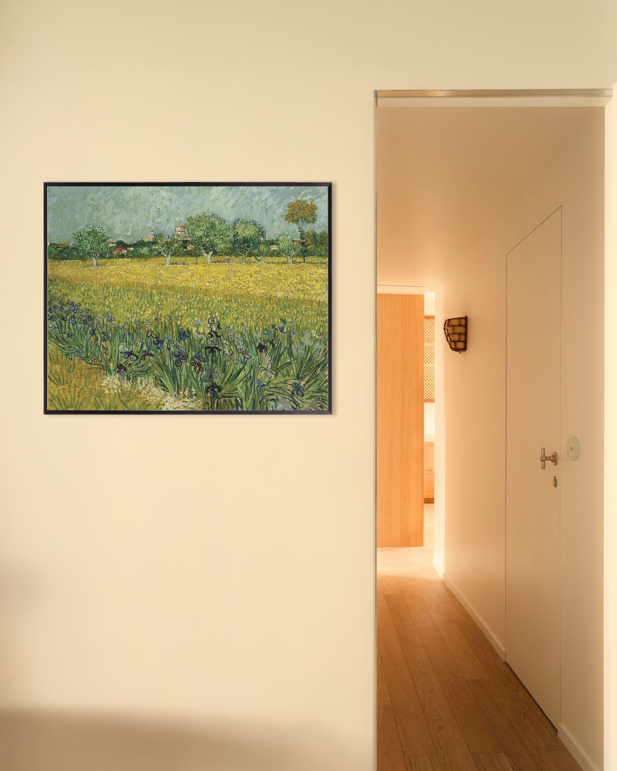 Poster de Champ d’iris près d’Arles (1888), Vincent van Gogh, avec un cadre en métal