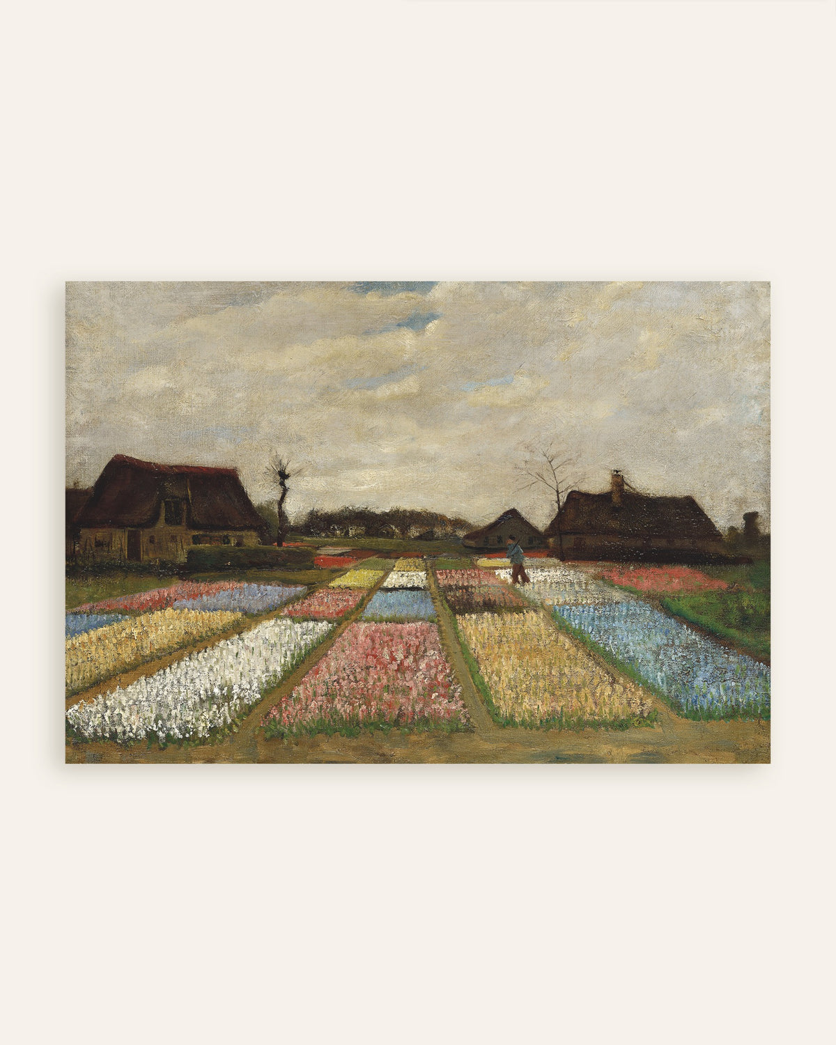 Poster de Parterres de fleurs en Hollande (vers 1883), Vincent van Gogh, en vignette