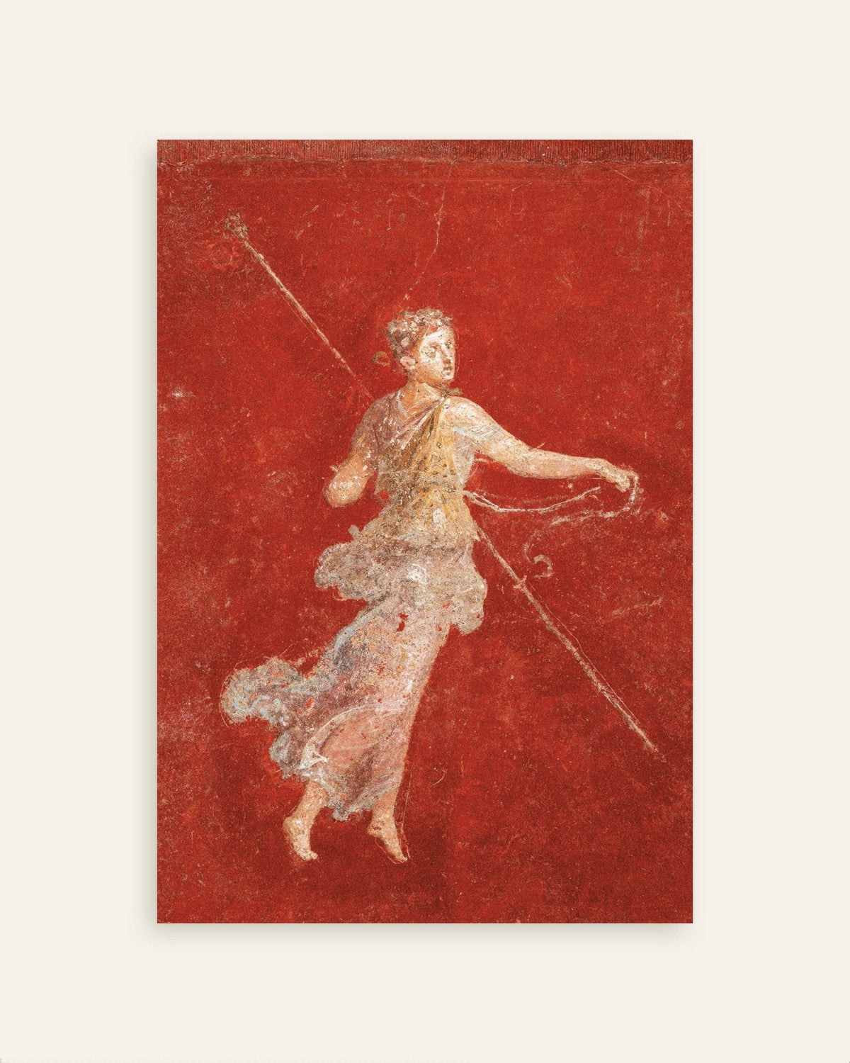 Affiche de la fresque de la ménade volante de Pompéi, l'une des affiches du lot
