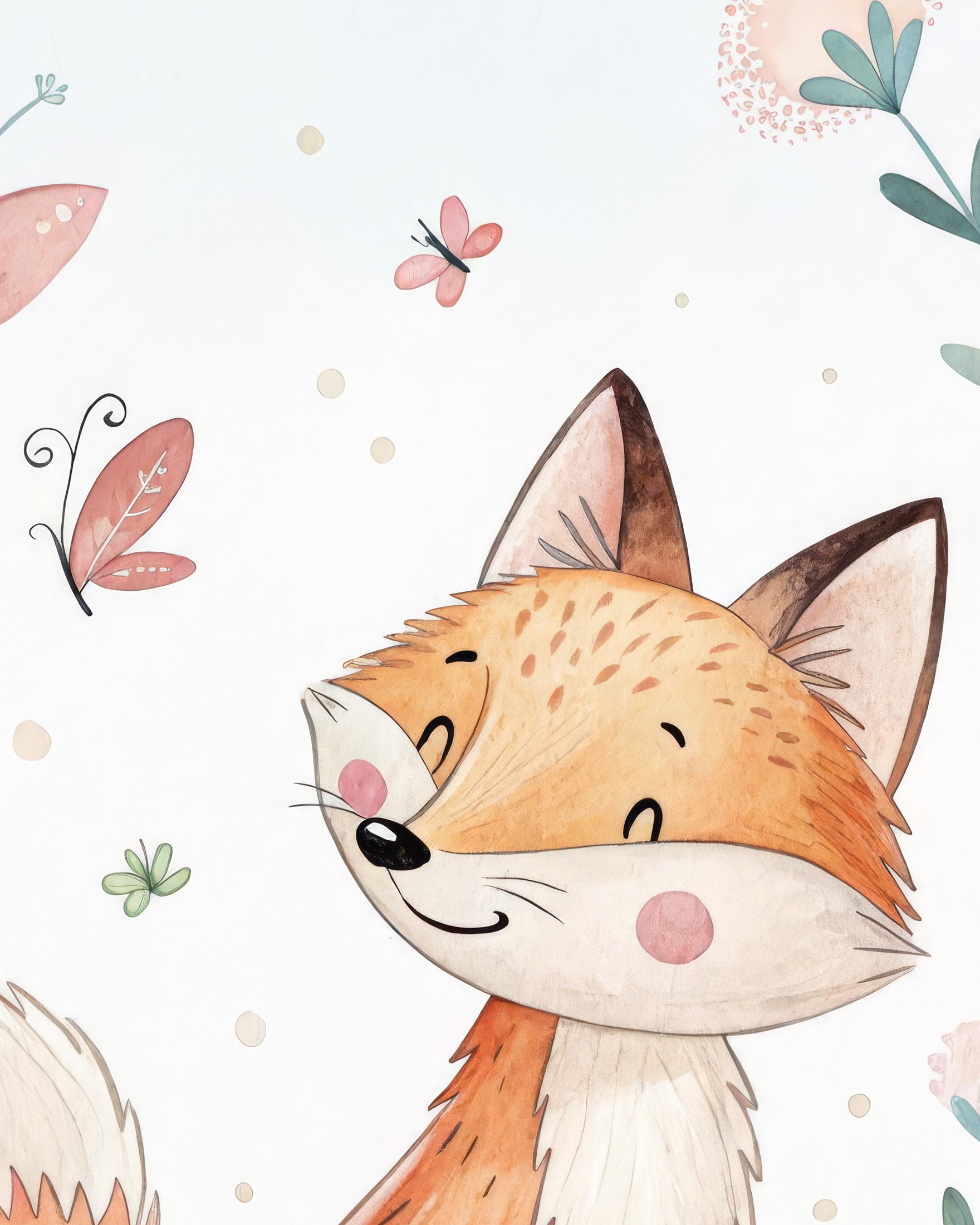 Poster Renard - Décoration Murale pour Chambre d'Enfant