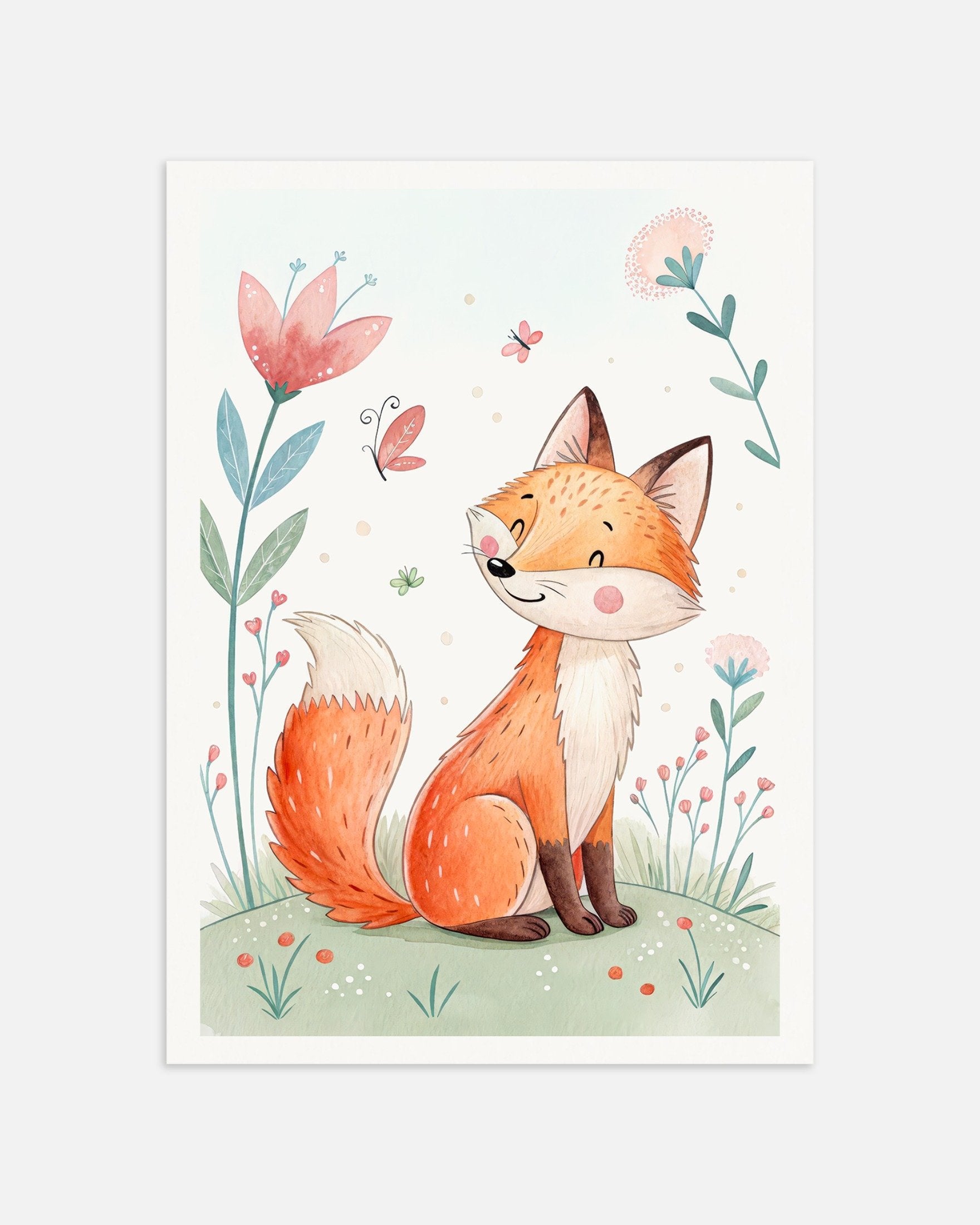 Poster of Fox Poster - Woodland Nursery Wall Art, thumbnail