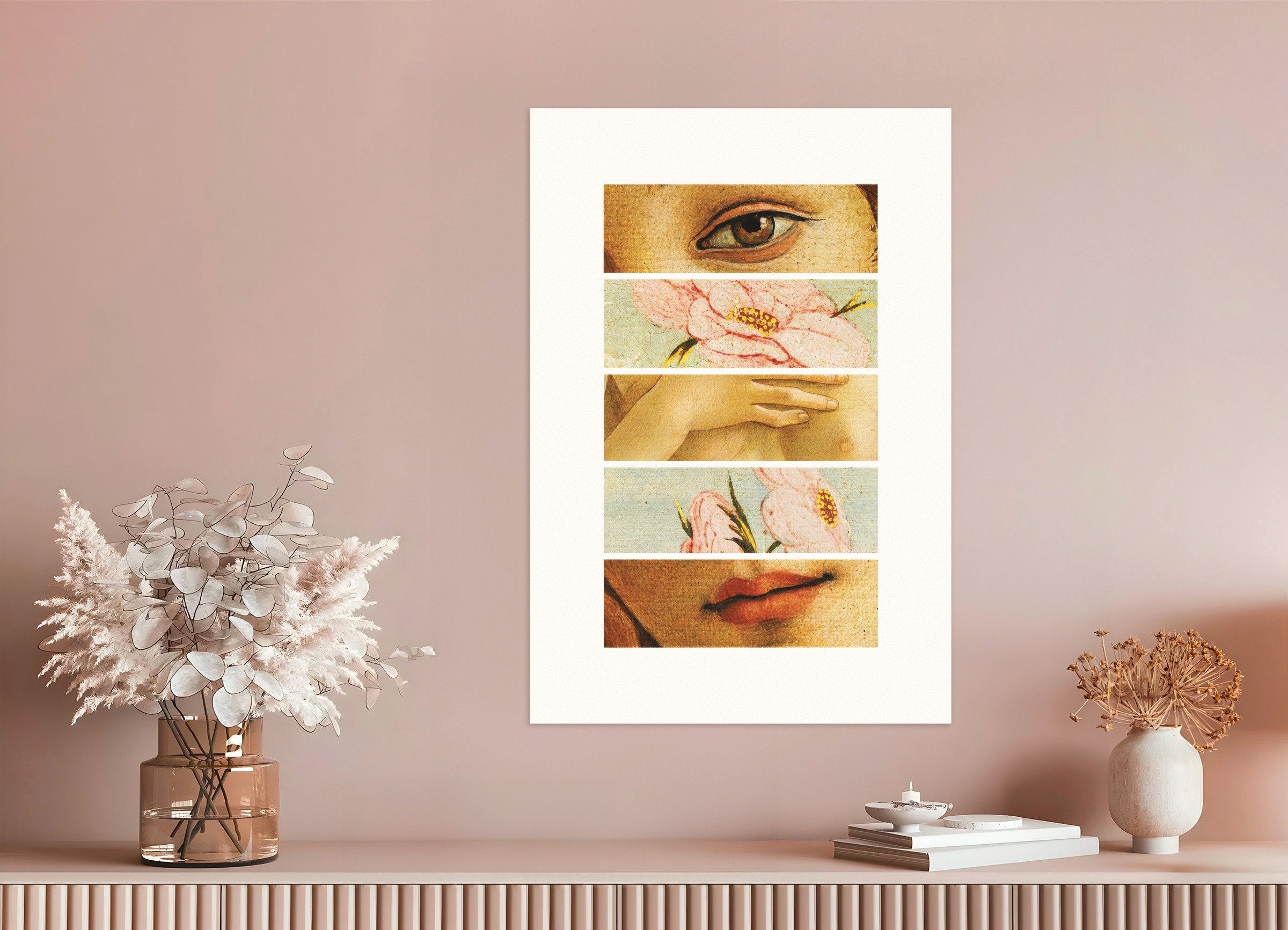 Poster of Fragments of Botticelli’s Venus art print