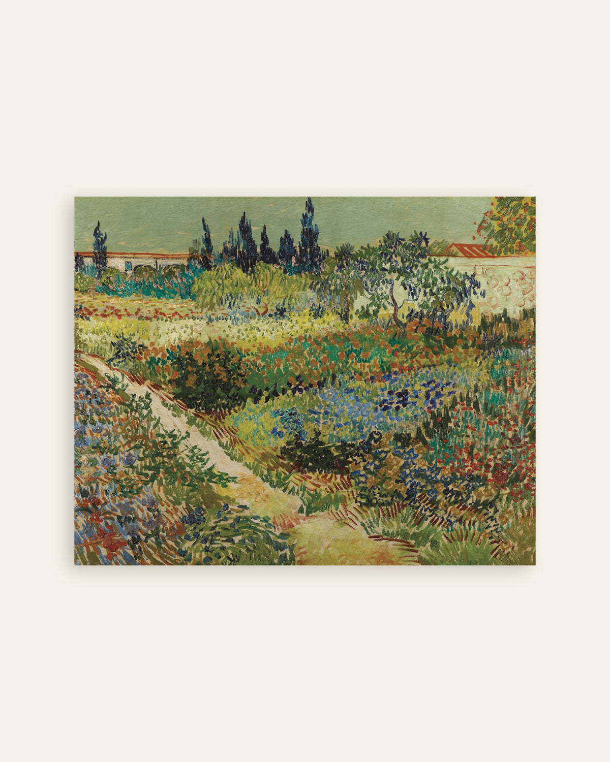 Poster de Le Jardin à Arles (1888), de Vincent van Gogh, en miniature