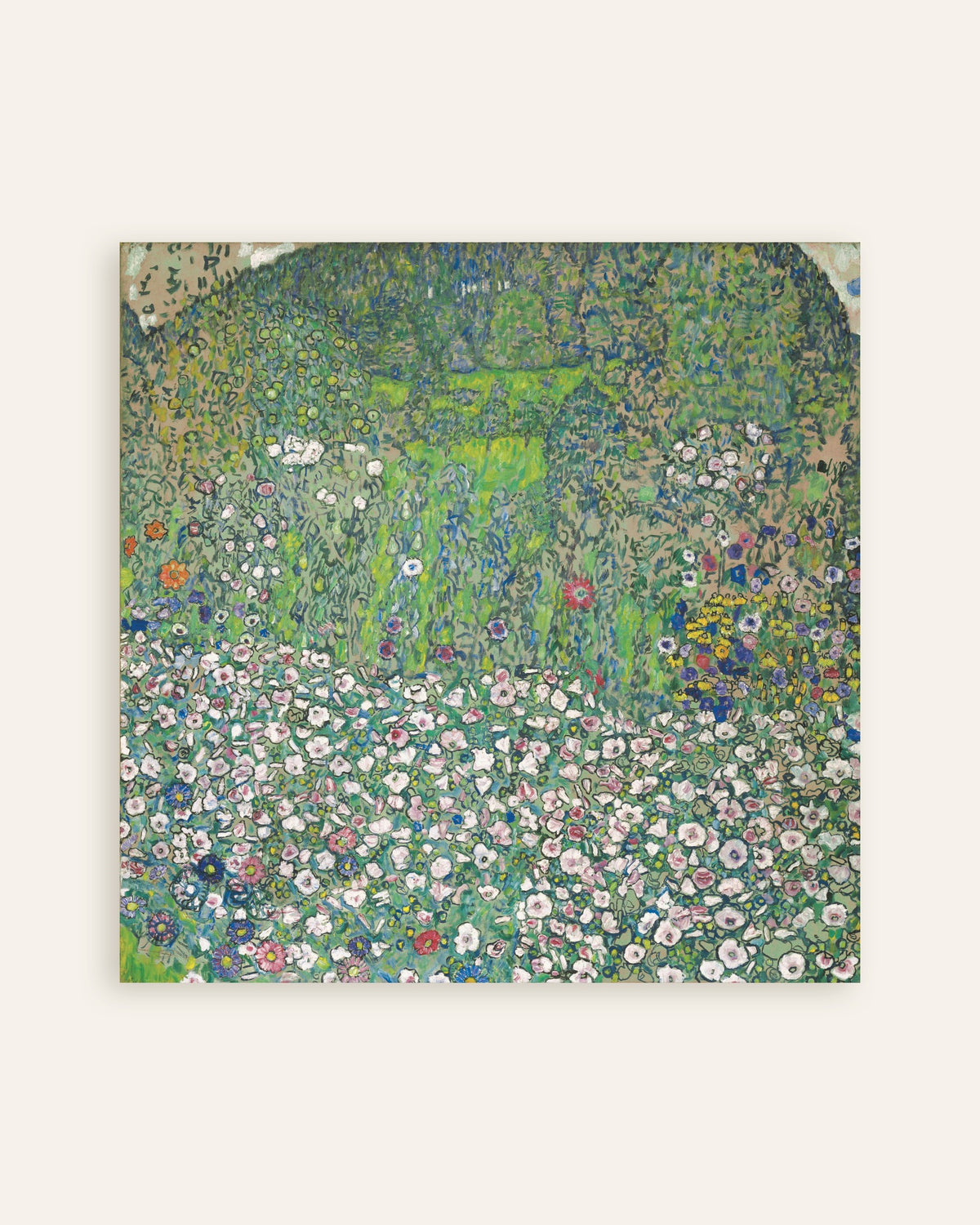 Poster de Paysage de jardin avec colline (1916) de Gustav Klimt, vignette