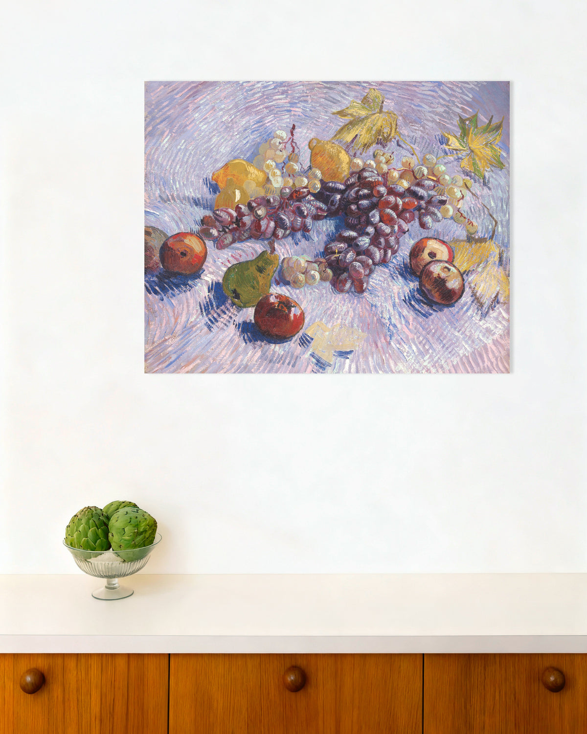 Poster Raisins, citrons, poires et pommes (1887) de Vincent van Gogh