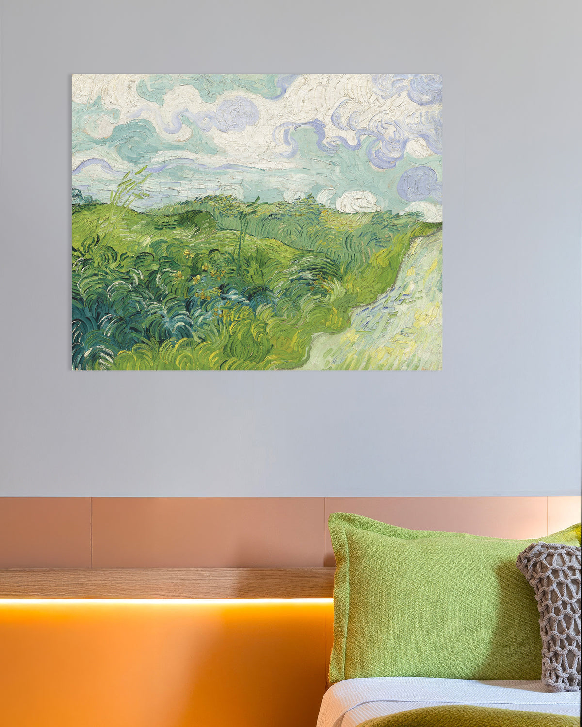 Poster de Champs de blé verts, Auvers (1890), de Vincent van Gogh