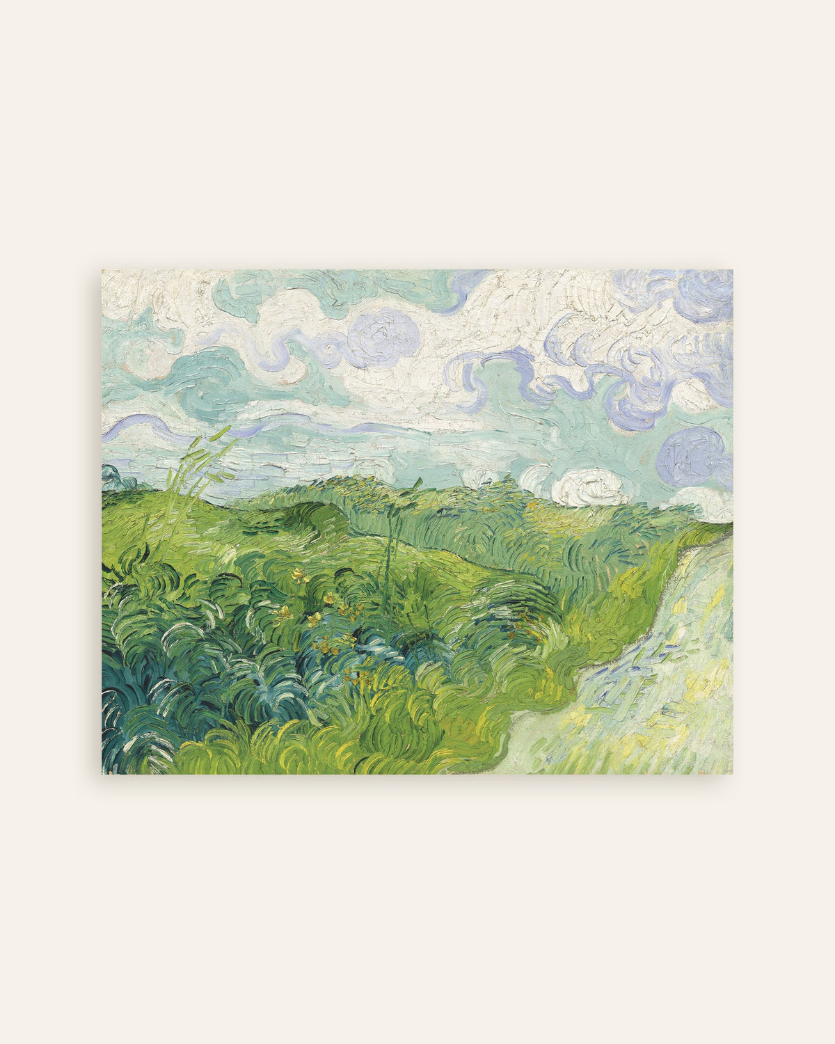 Poster de Champs de blé verts, Auvers (1890), de Vincent van Gogh, en miniature