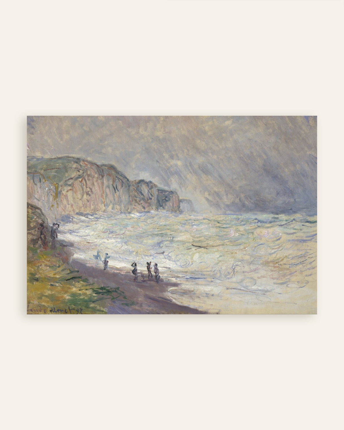 Affiche Grosse mer à Pourville (1897) de Claude Monet, miniature