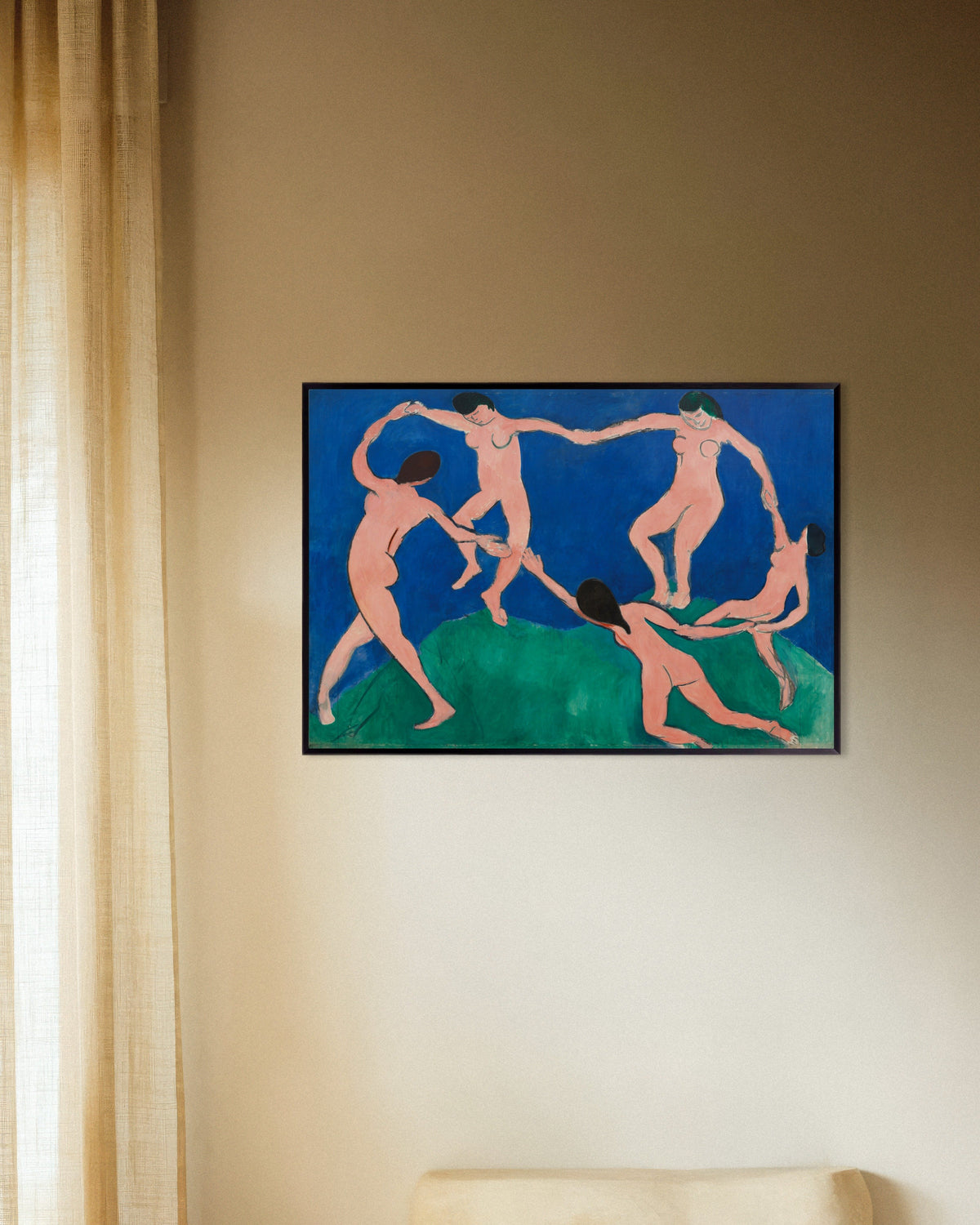Poster Henri Matisse Le poster La danse (1909), avec cadre en métal