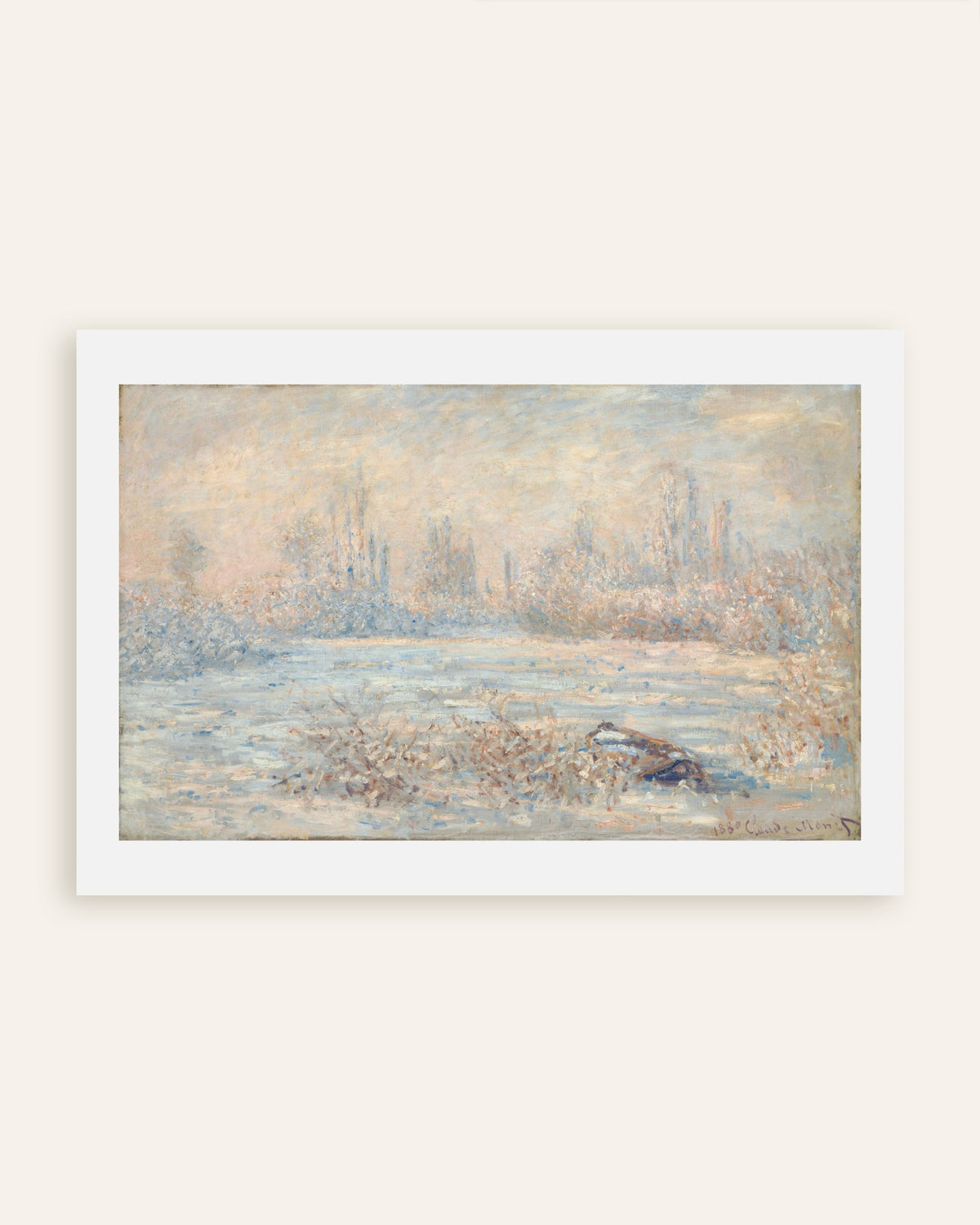 Affiche Le Givre (1880) de Claude Monet, miniature