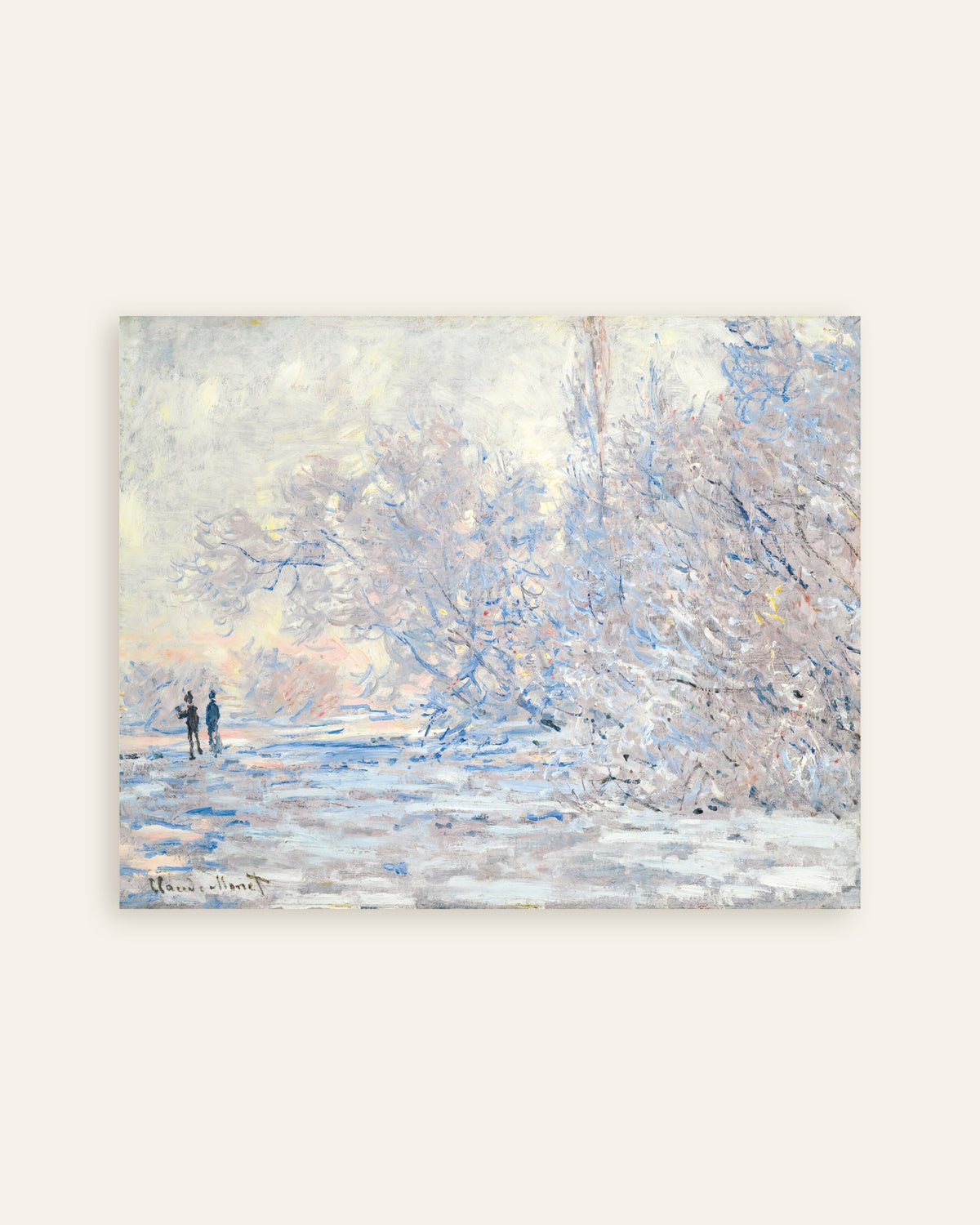Affiche Le Givre à Giverny (1885) de Claude Monet, miniature