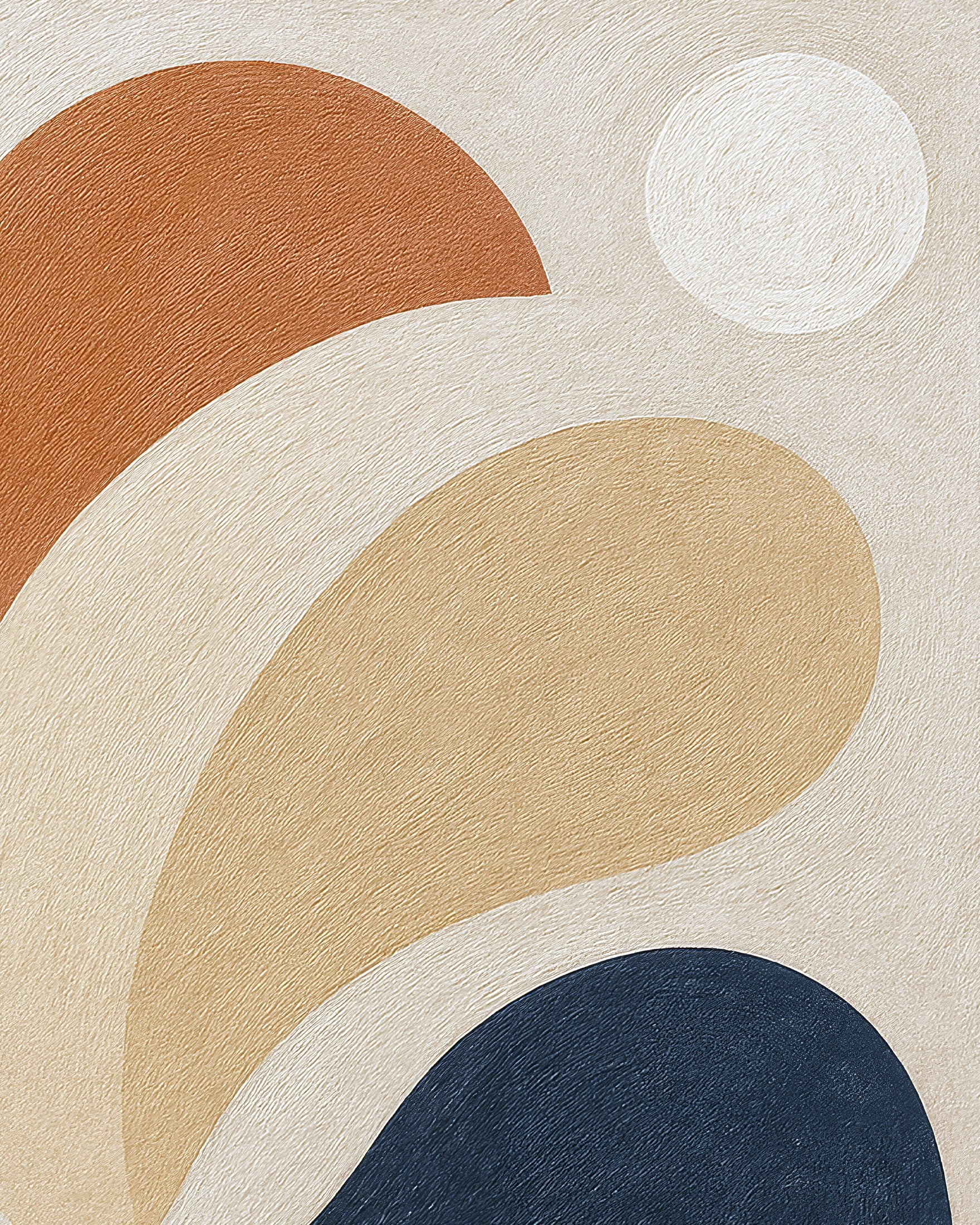 Intrications – Affiches de formes abstraites - Couleur terre