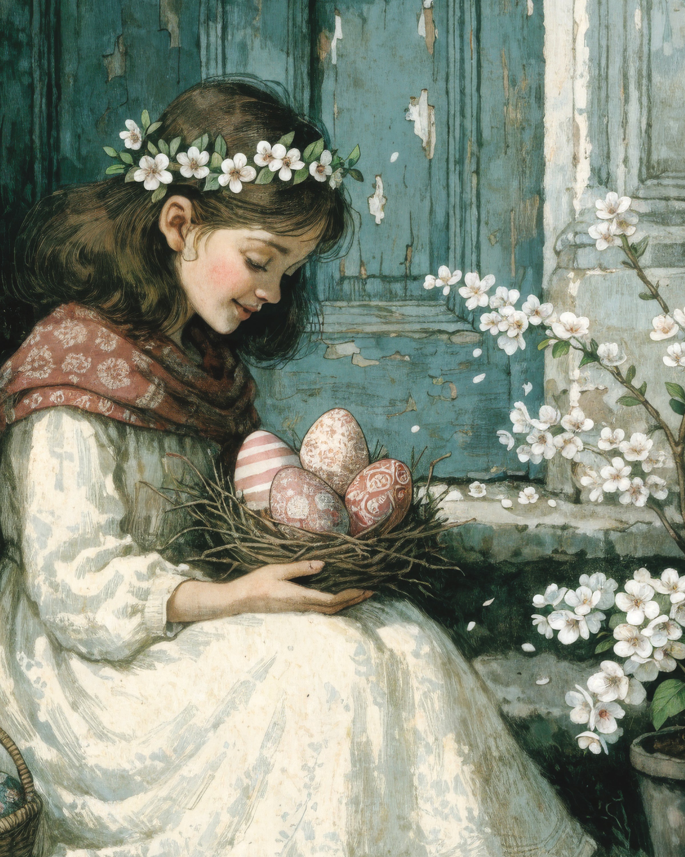Matin de Pâques à la Porte Bleue - Affiche
