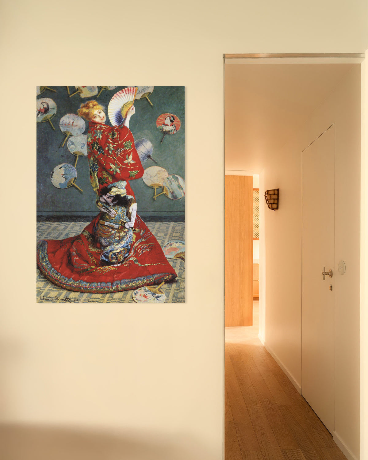 Affiche La Japonaise, Camille Monet en costume japonais (1876) de Claude Monet