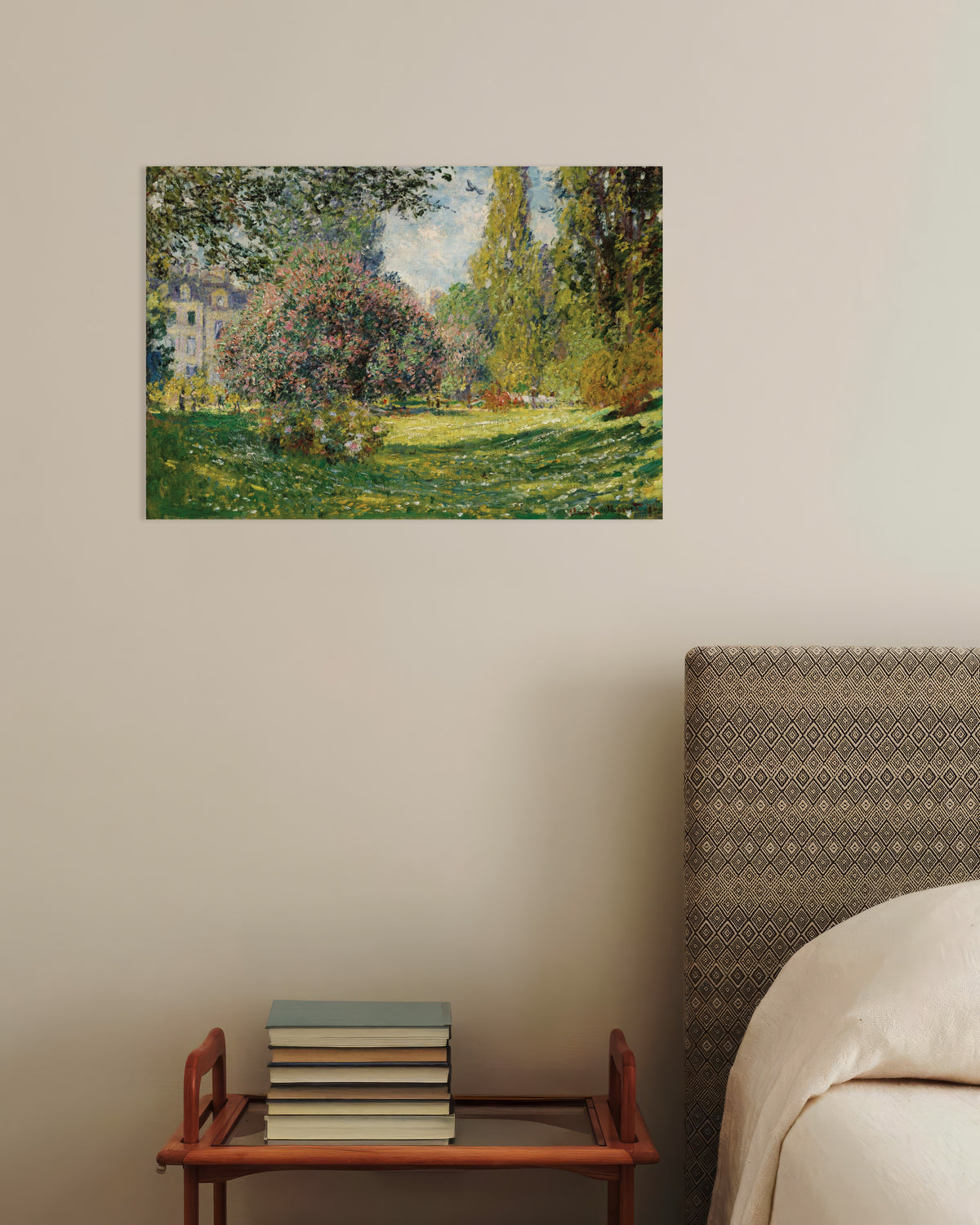 Affiche Paysage, le parc Monceau (1876) de Claude Monet