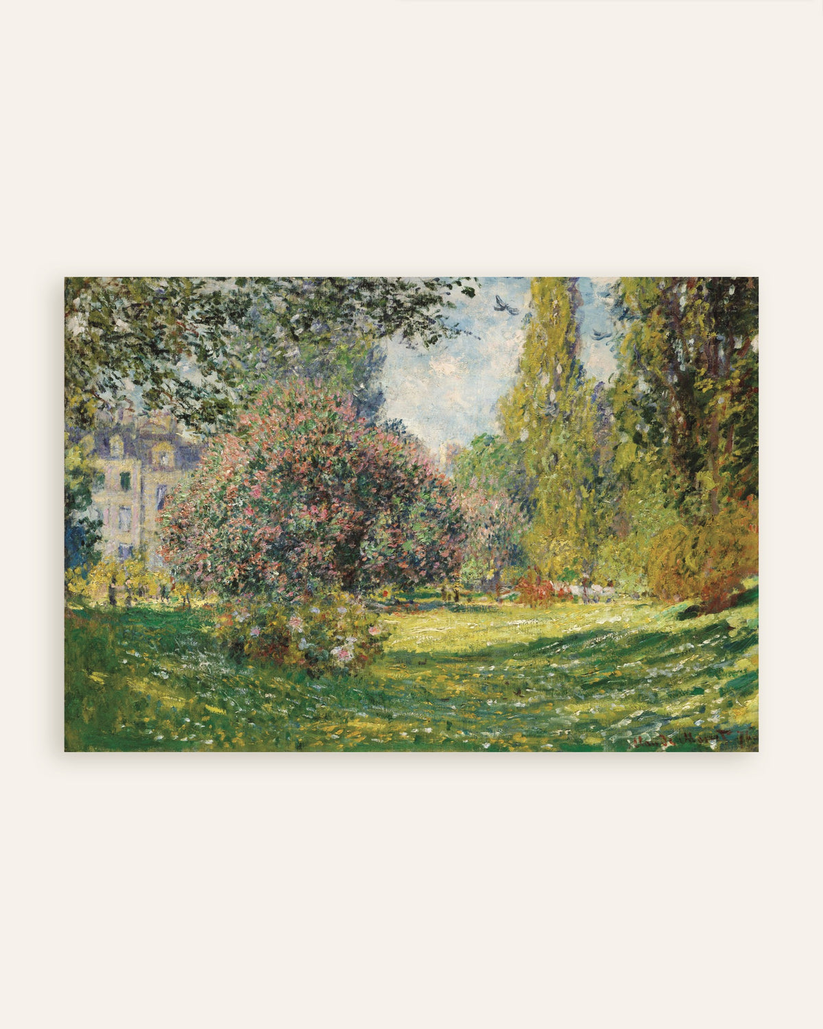 Affiche Paysage, le parc Monceau (1876) de Claude Monet, miniature