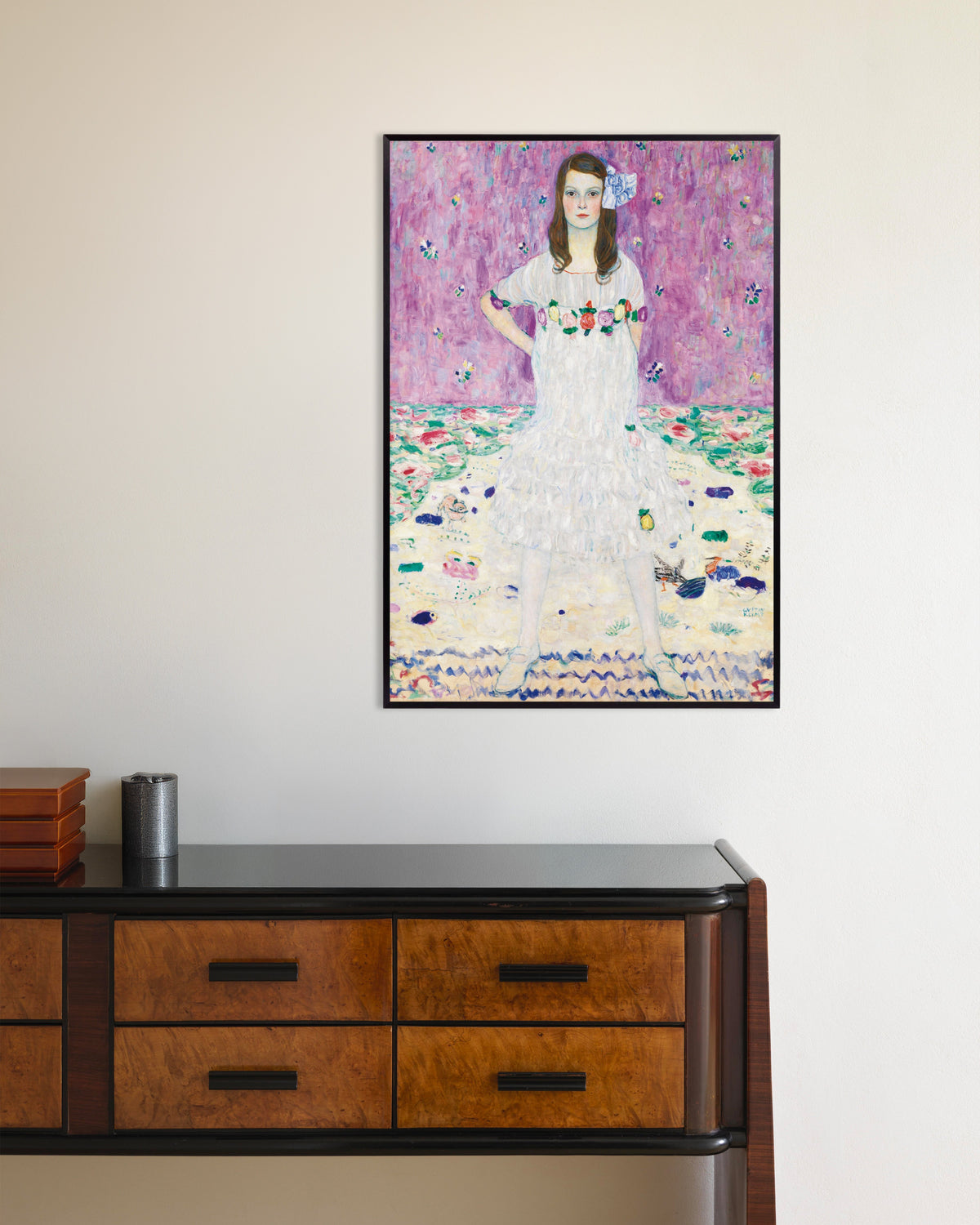 Affiche Mäda Primavesi (1912–1913) de Gustav Klimt, avec un cadre en métal