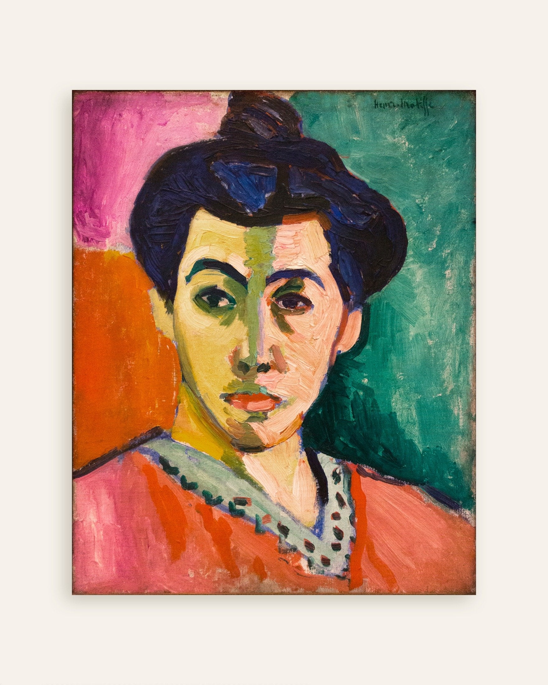 Poster of Madame Matisse (1913) by Henri Matisse, thumbnail