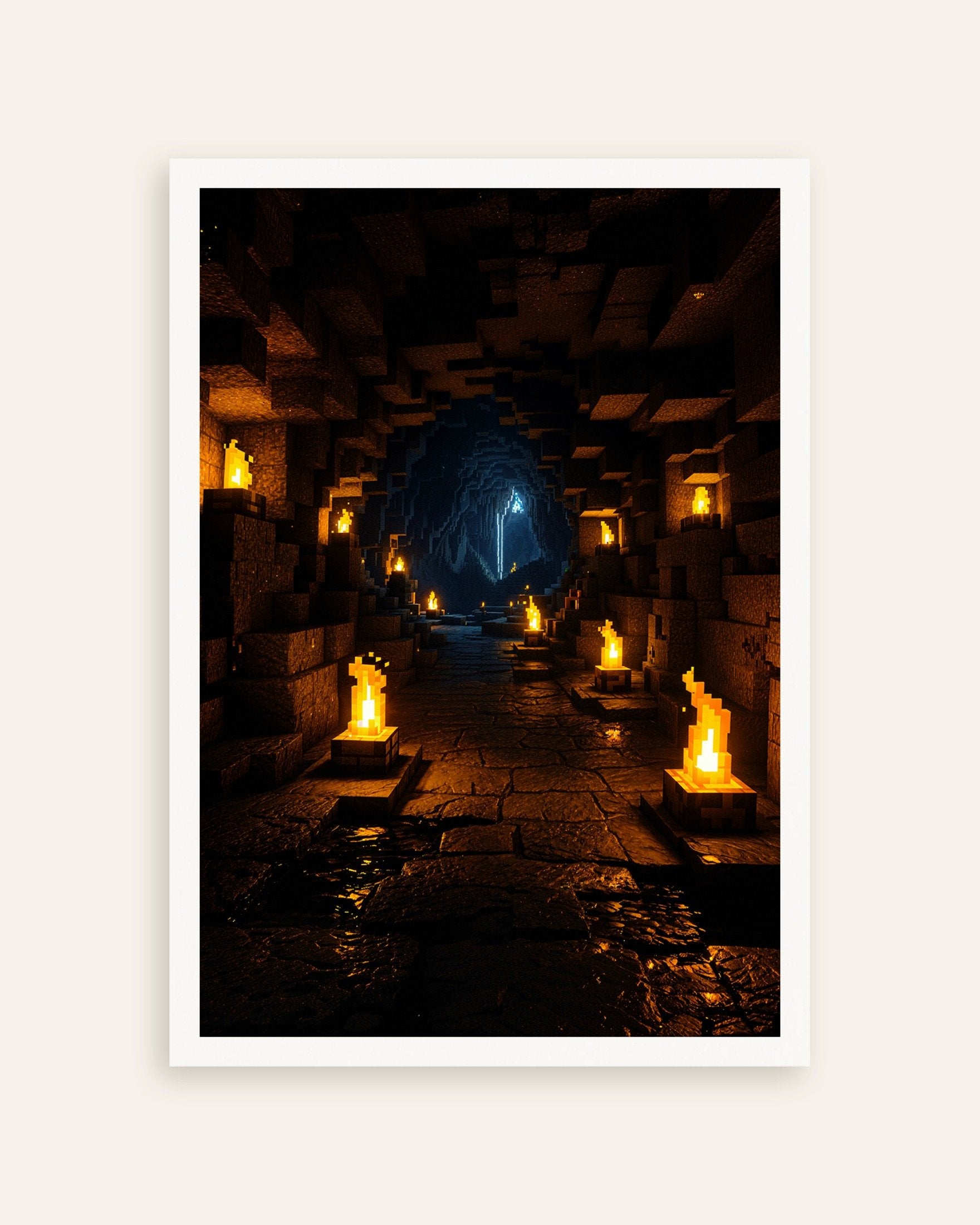Poster of Minecraft, mysterious cave - Poster, thumbnail