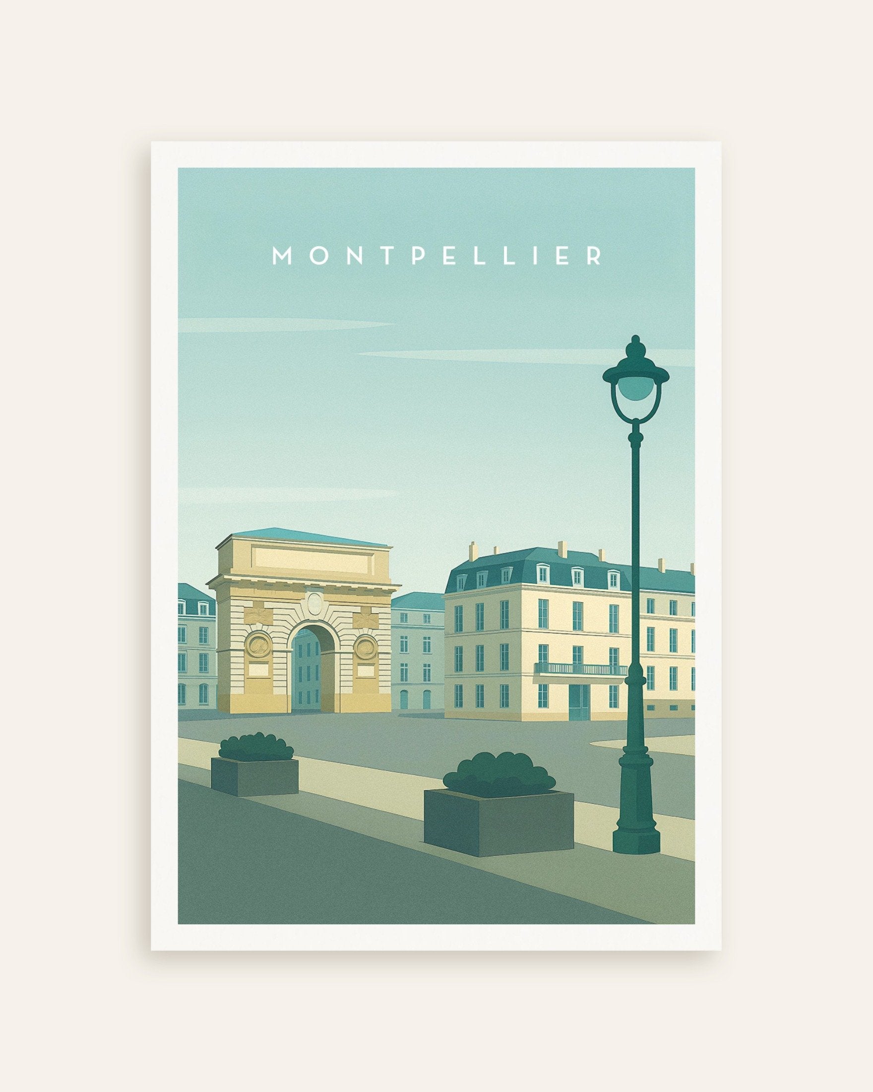 Poster of Montpellier Wall Art Print, thumbnail