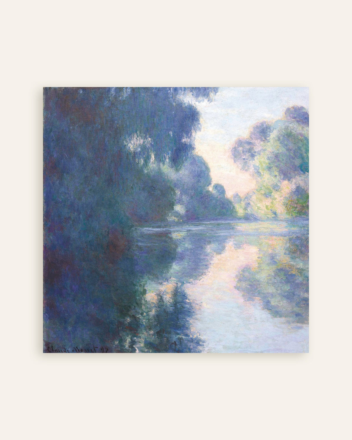 Affiche Matinée sur la Seine (1897) de Claude Monet, miniature