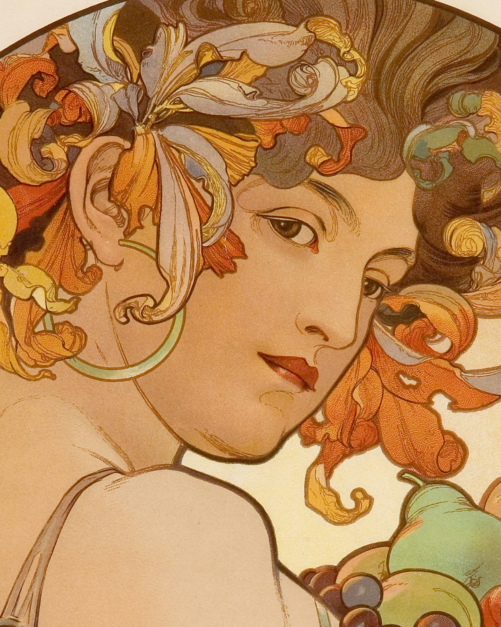 Alfons Mucha, Fruits - Affiche